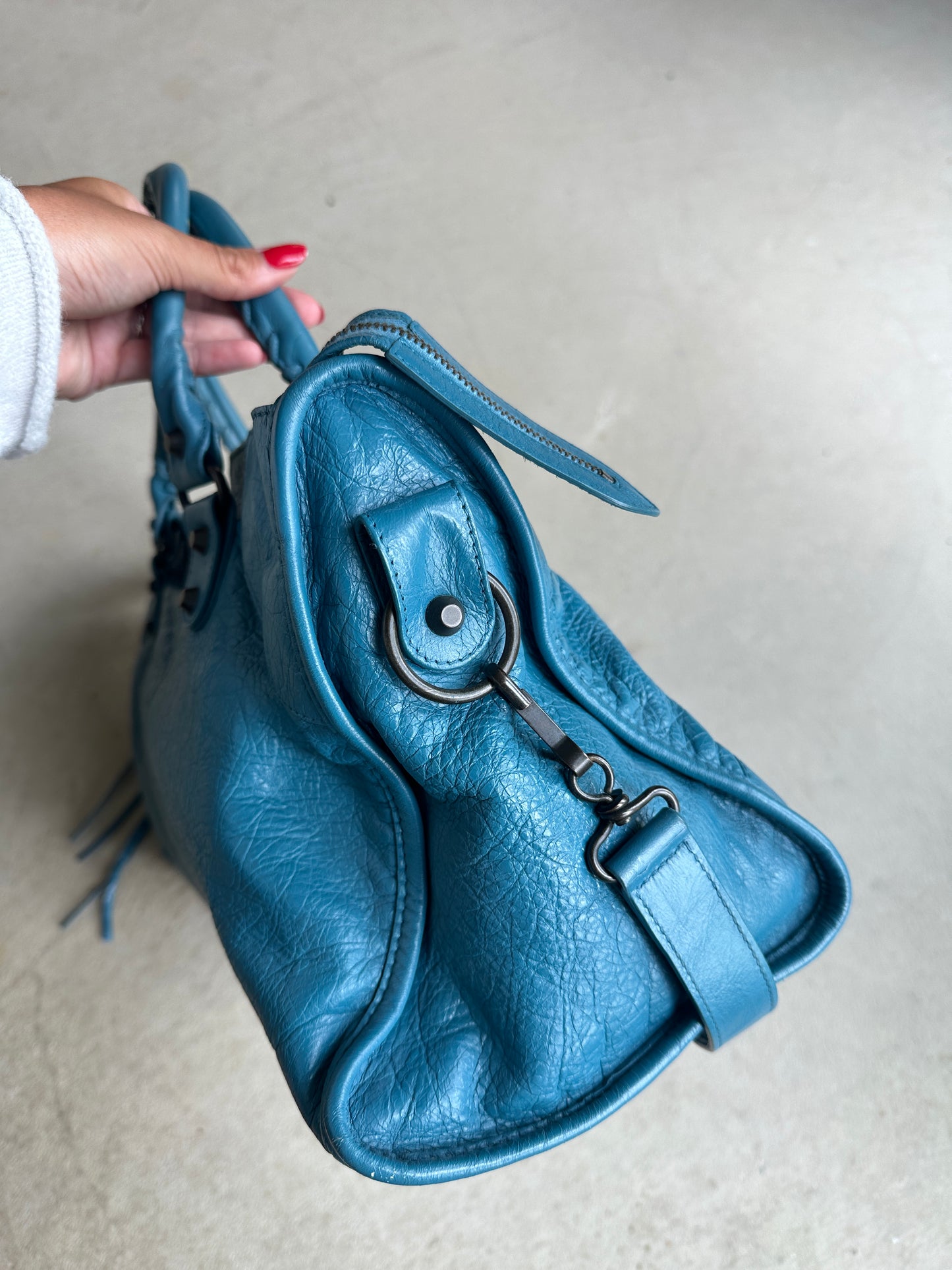 Vintage Balenciaga Blue Part Time Bag