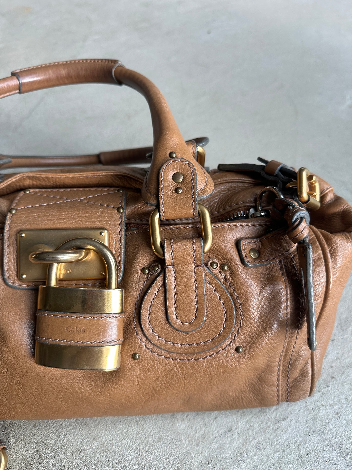 Vintage Tan Chloé Paddington Shoulder Bag