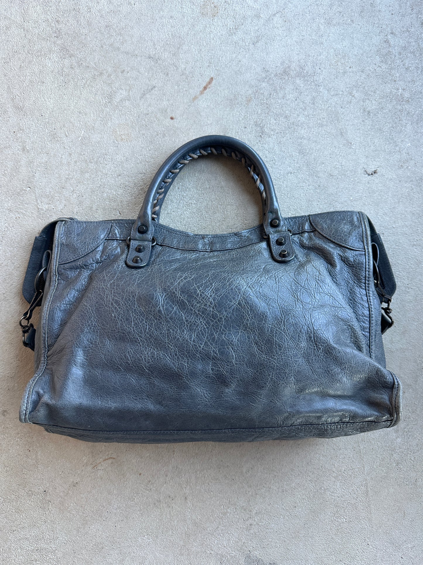 Vintage Dark Grey Balenciaga City Bag