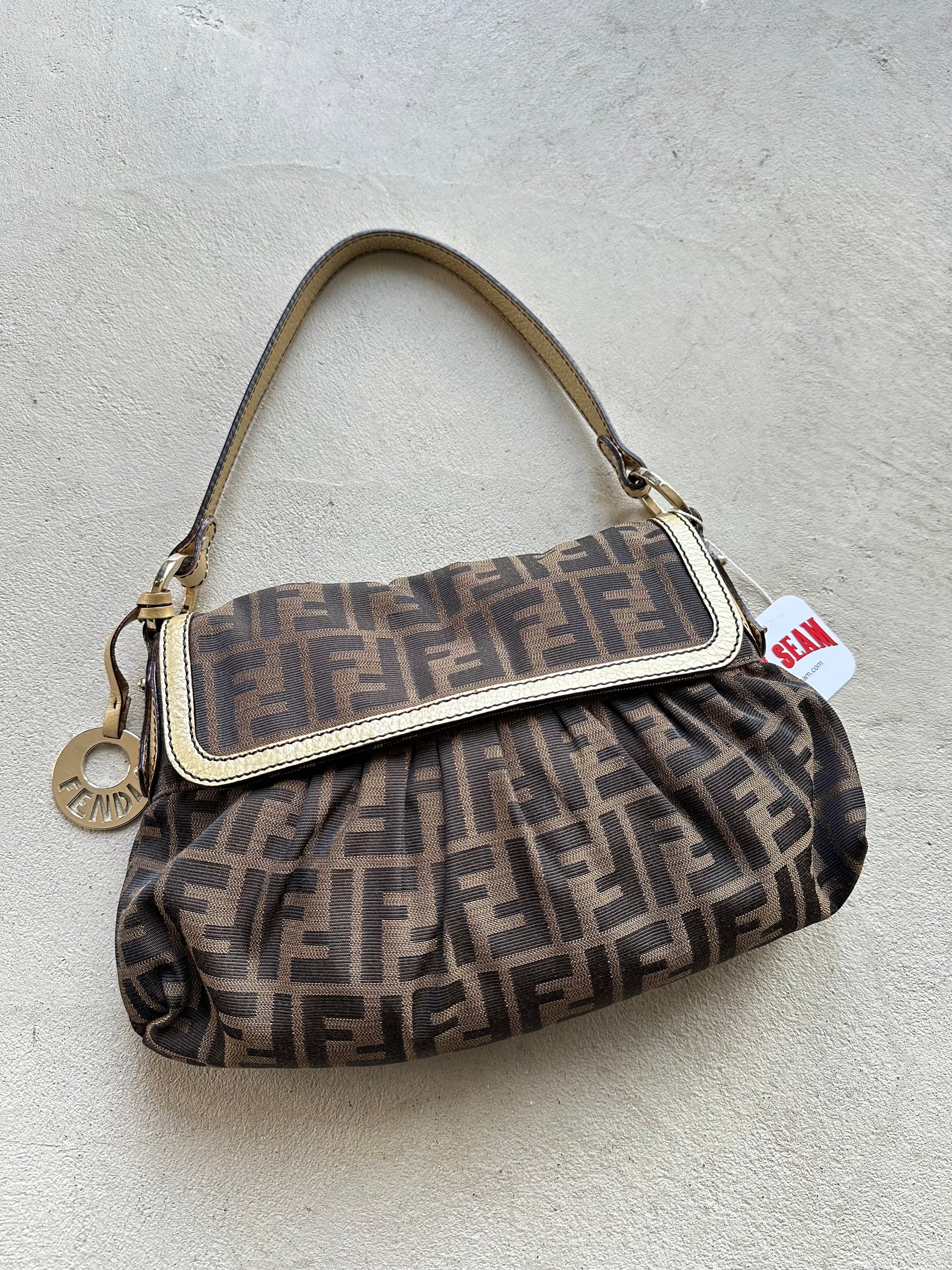 Vintage Fendi Zucca Chef Shoulder Bag