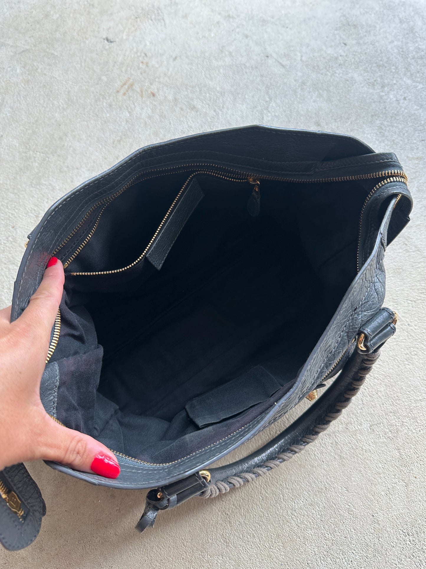 Vintage Grey Balenciaga City Bag