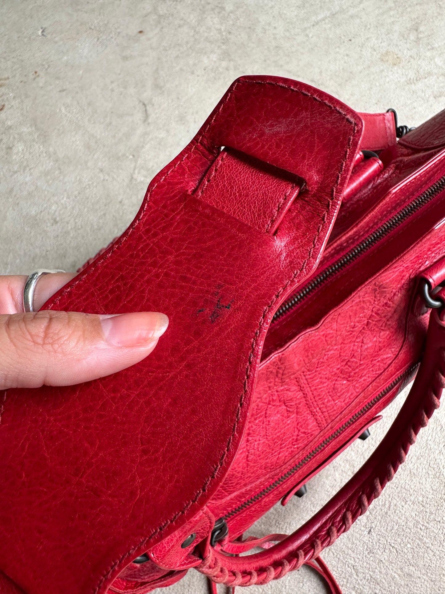 Vintage Balenciaga Red Part Time Bag