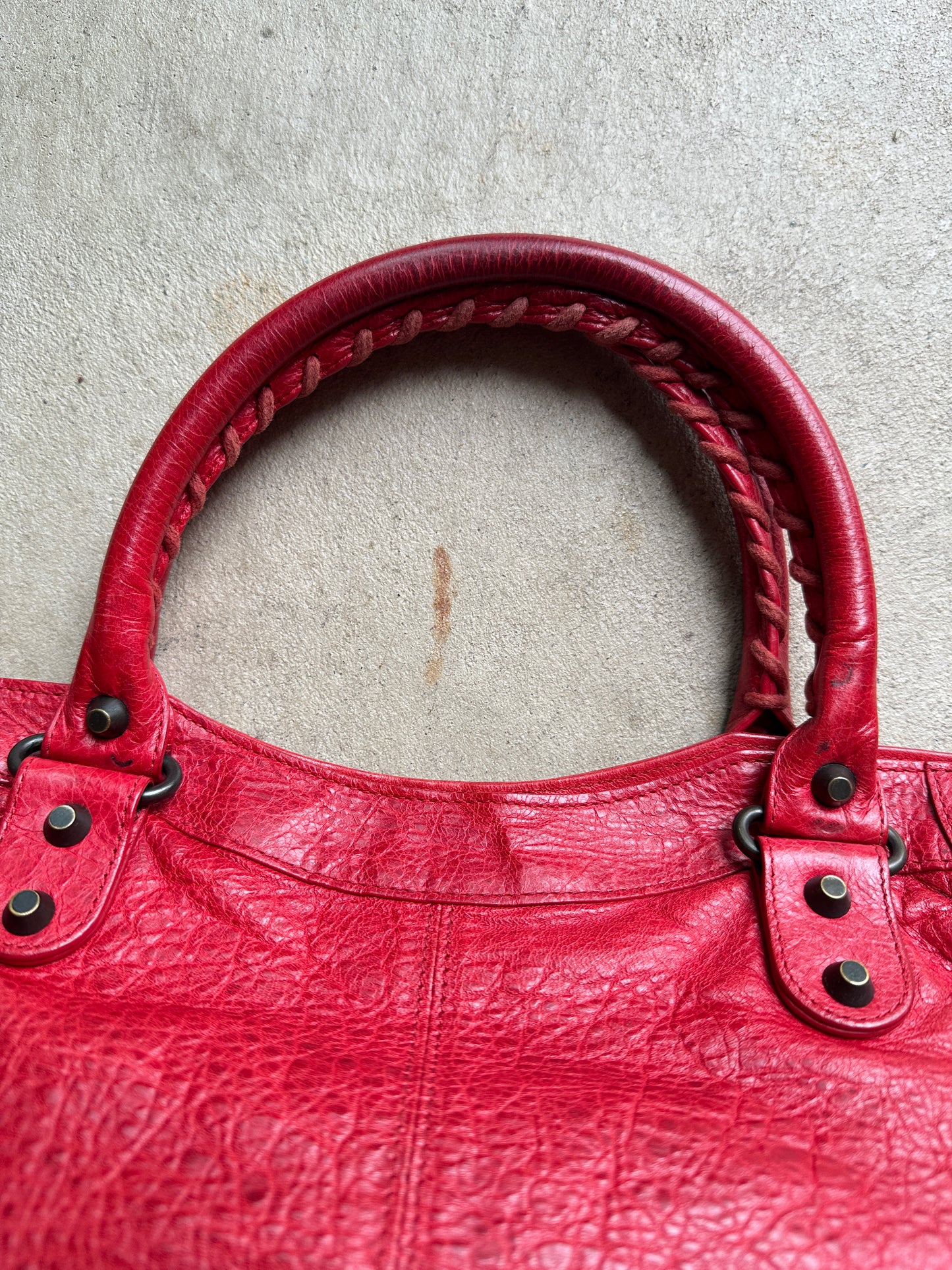Vintage Balenciaga Red Part Time Bag