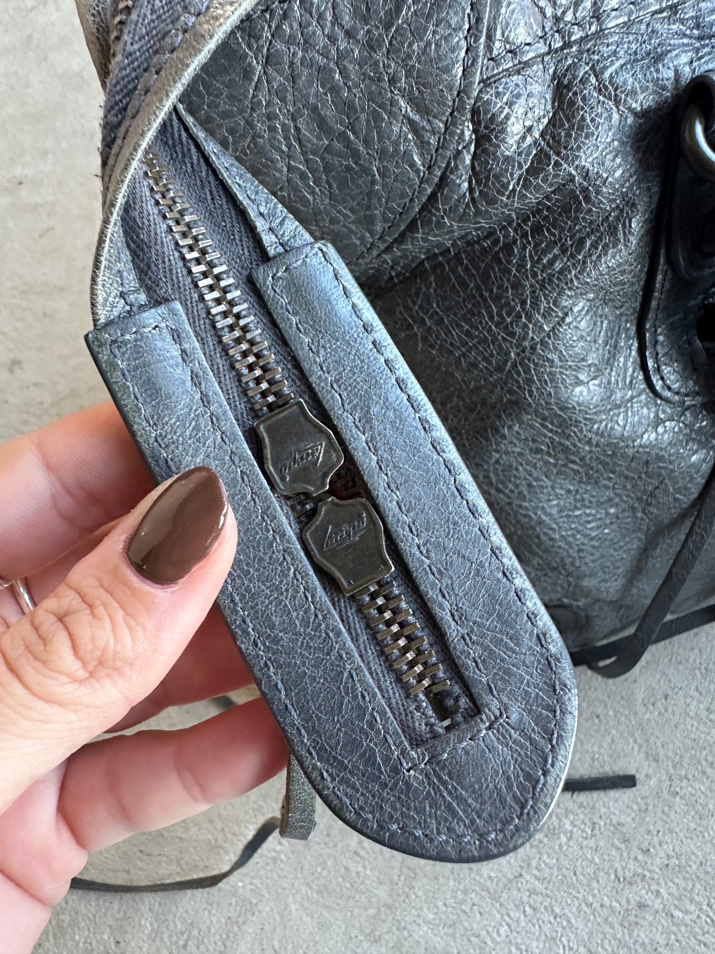 Vintage Dark Grey Balenciaga City Bag