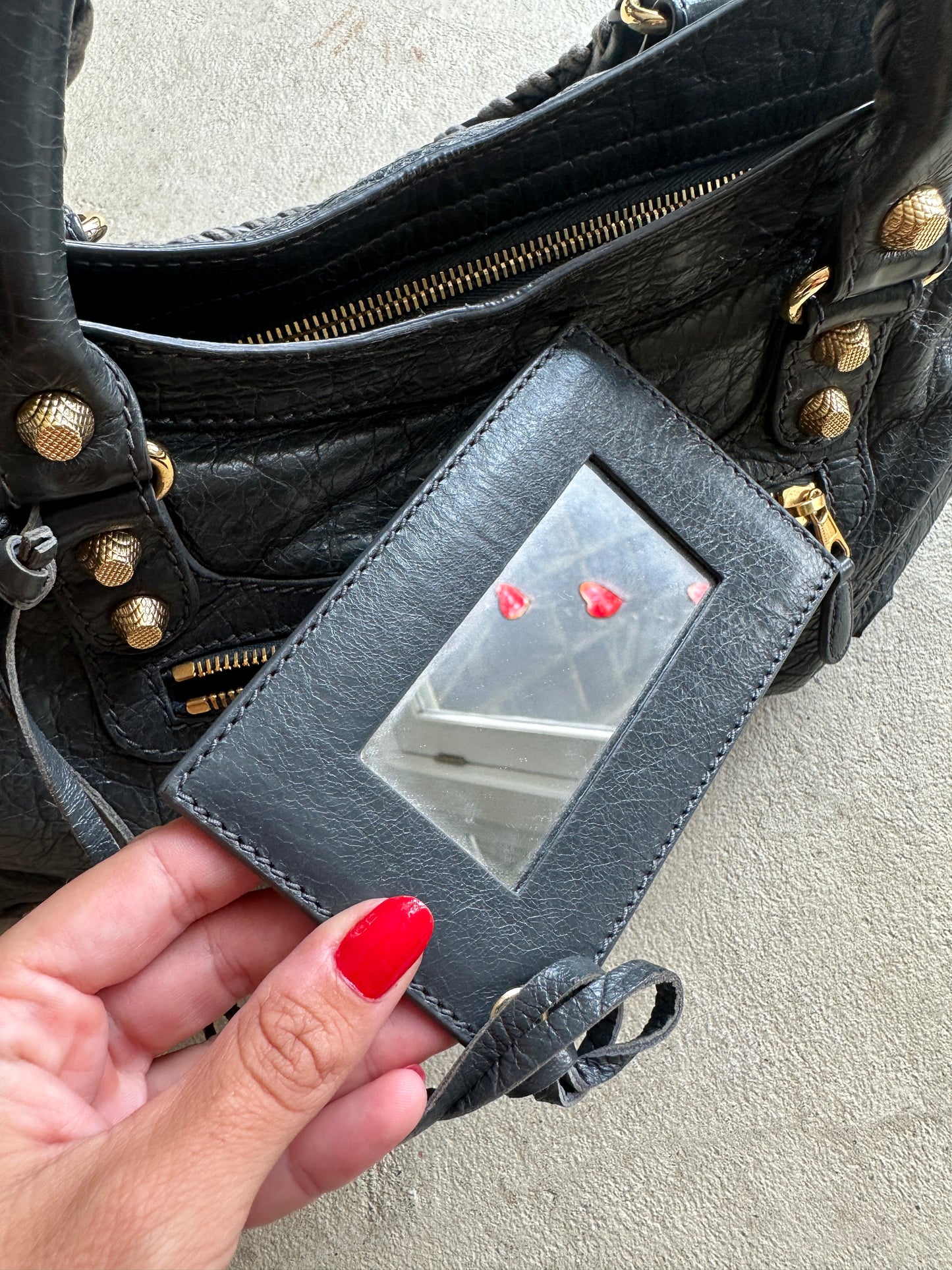 Vintage Grey Balenciaga City Bag