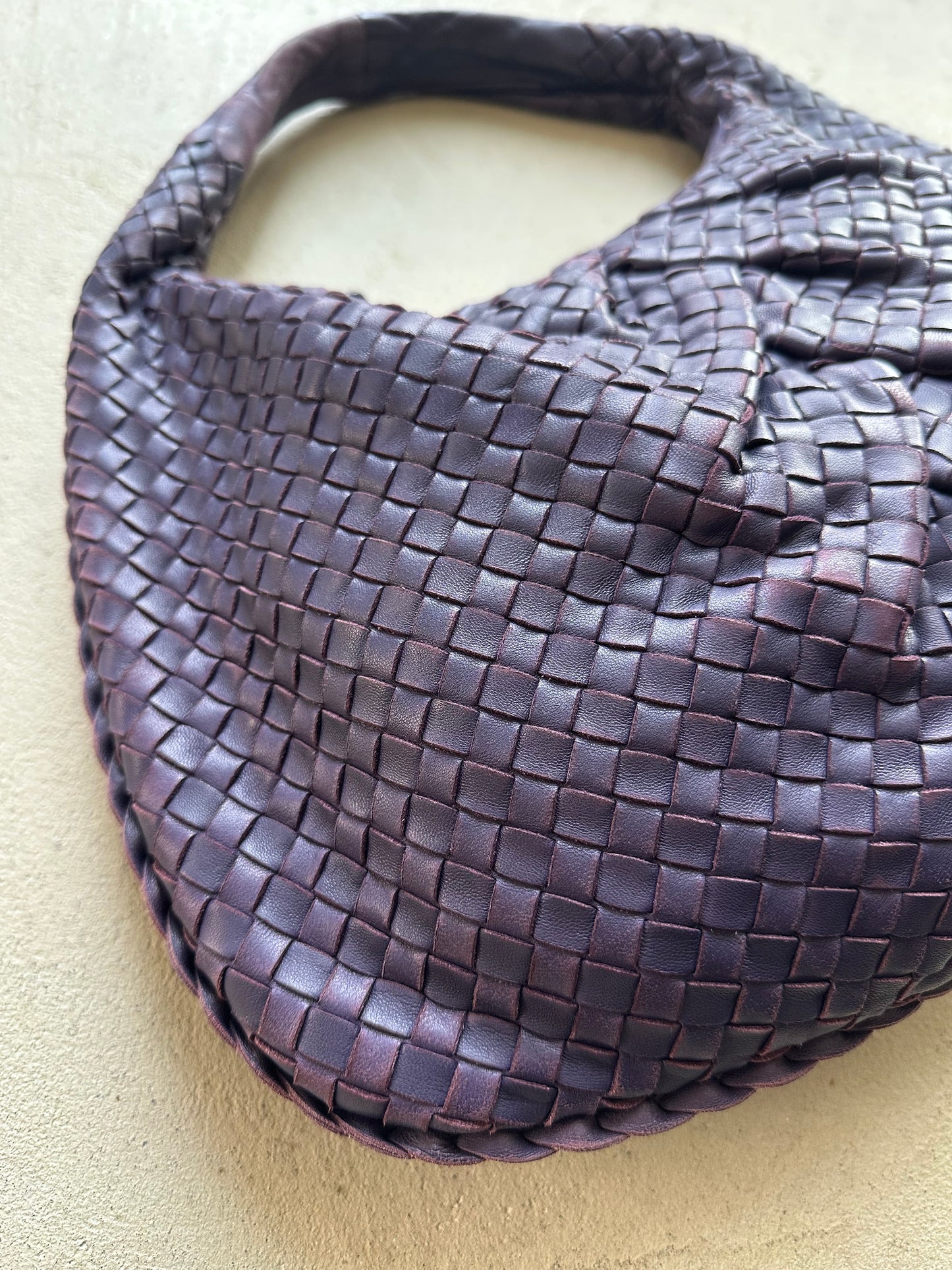 Vintage Bottega Veneta Intrecciato Hobo Bag