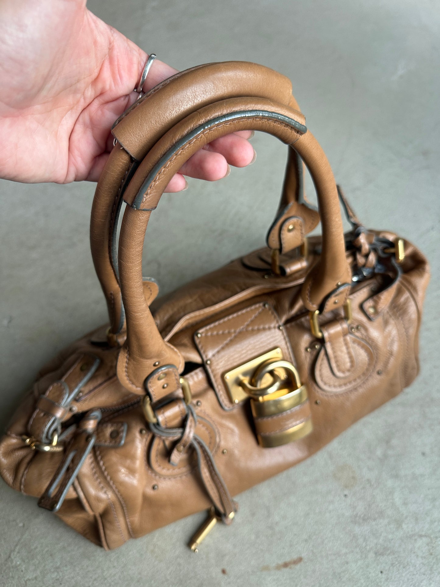 Vintage Tan Chloé Paddington Shoulder Bag