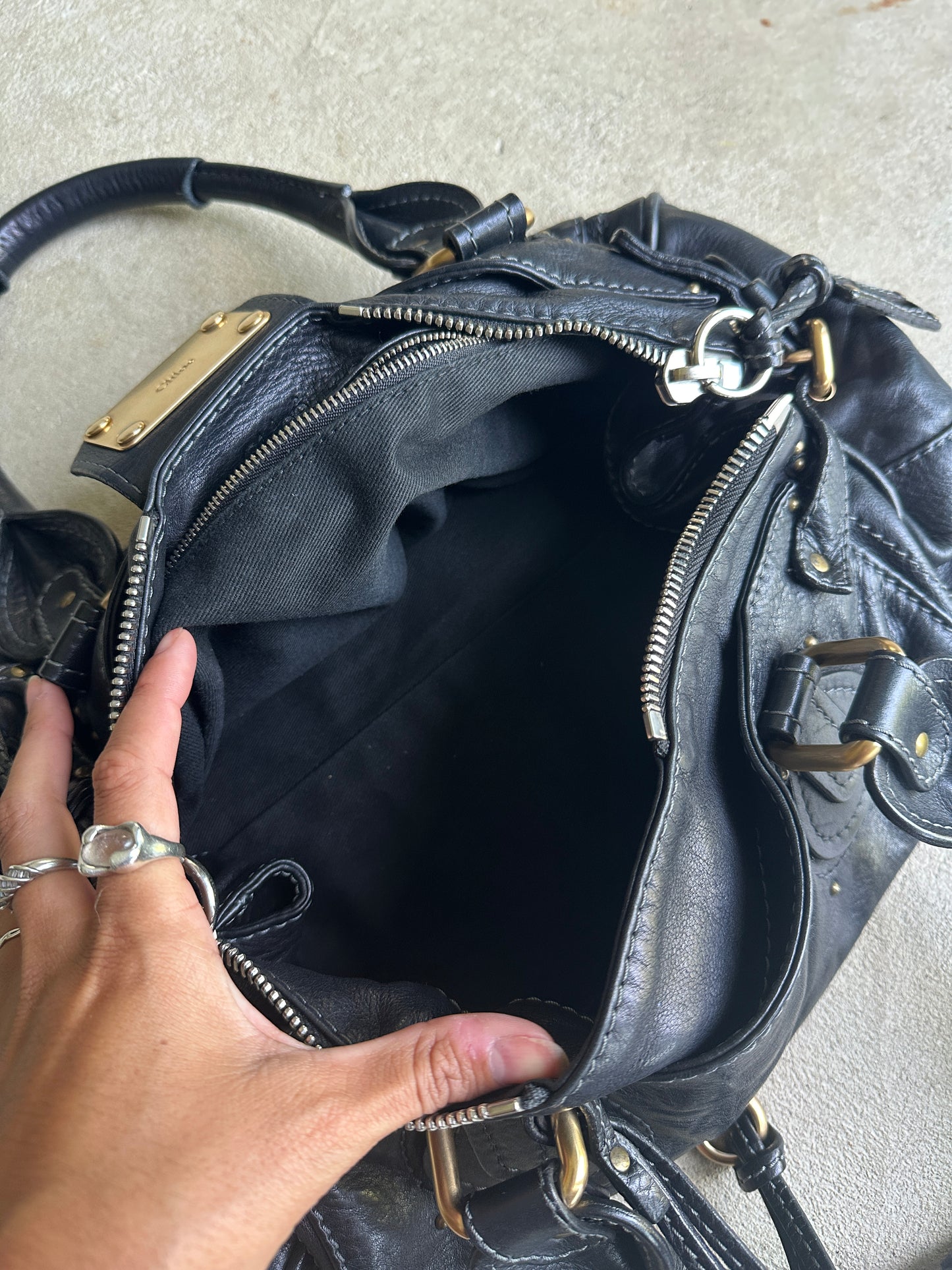 Vintage Black Chloé Paddington Shoulder Bag