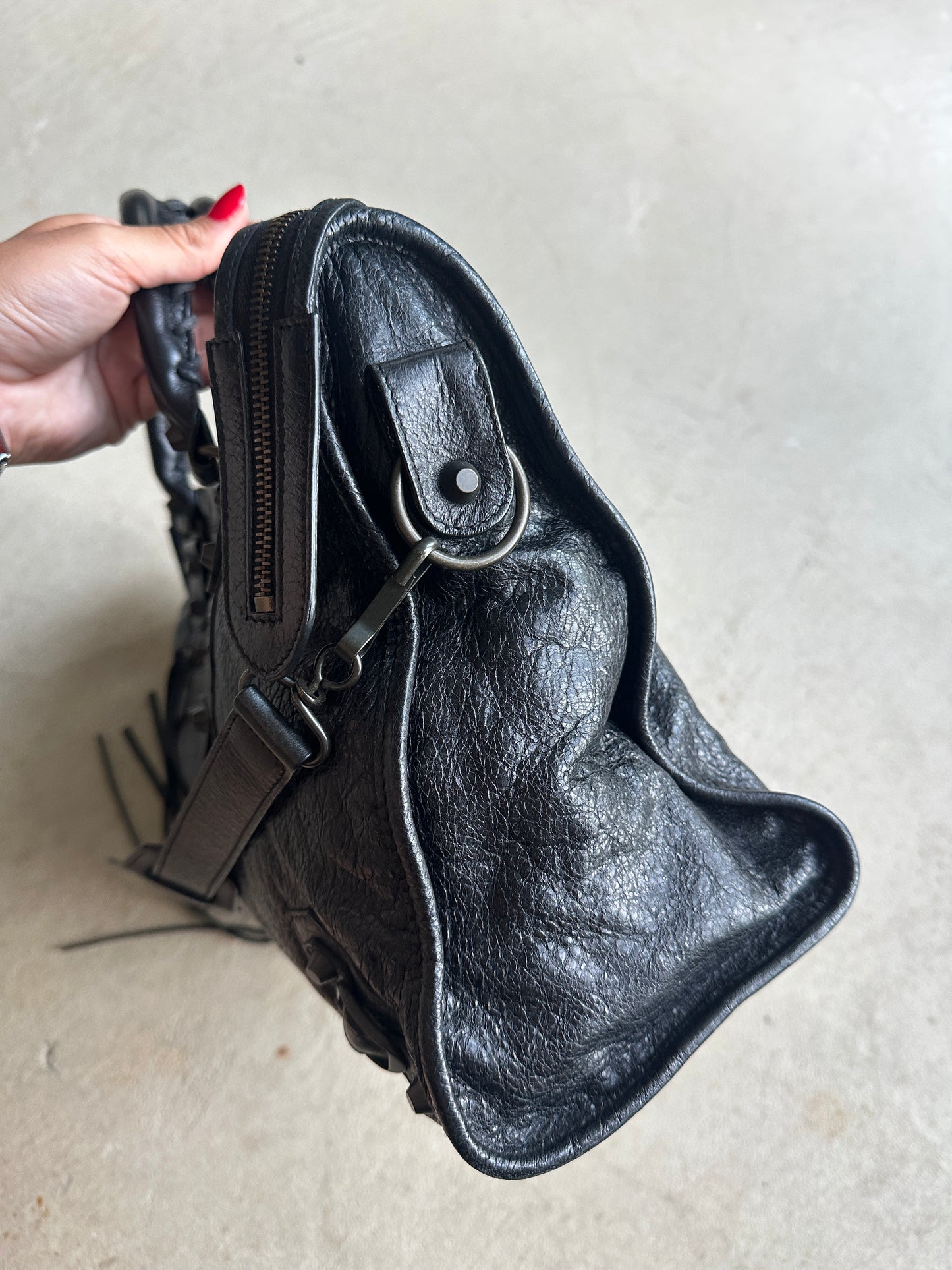 Vintage Black Balenciaga City Bag
