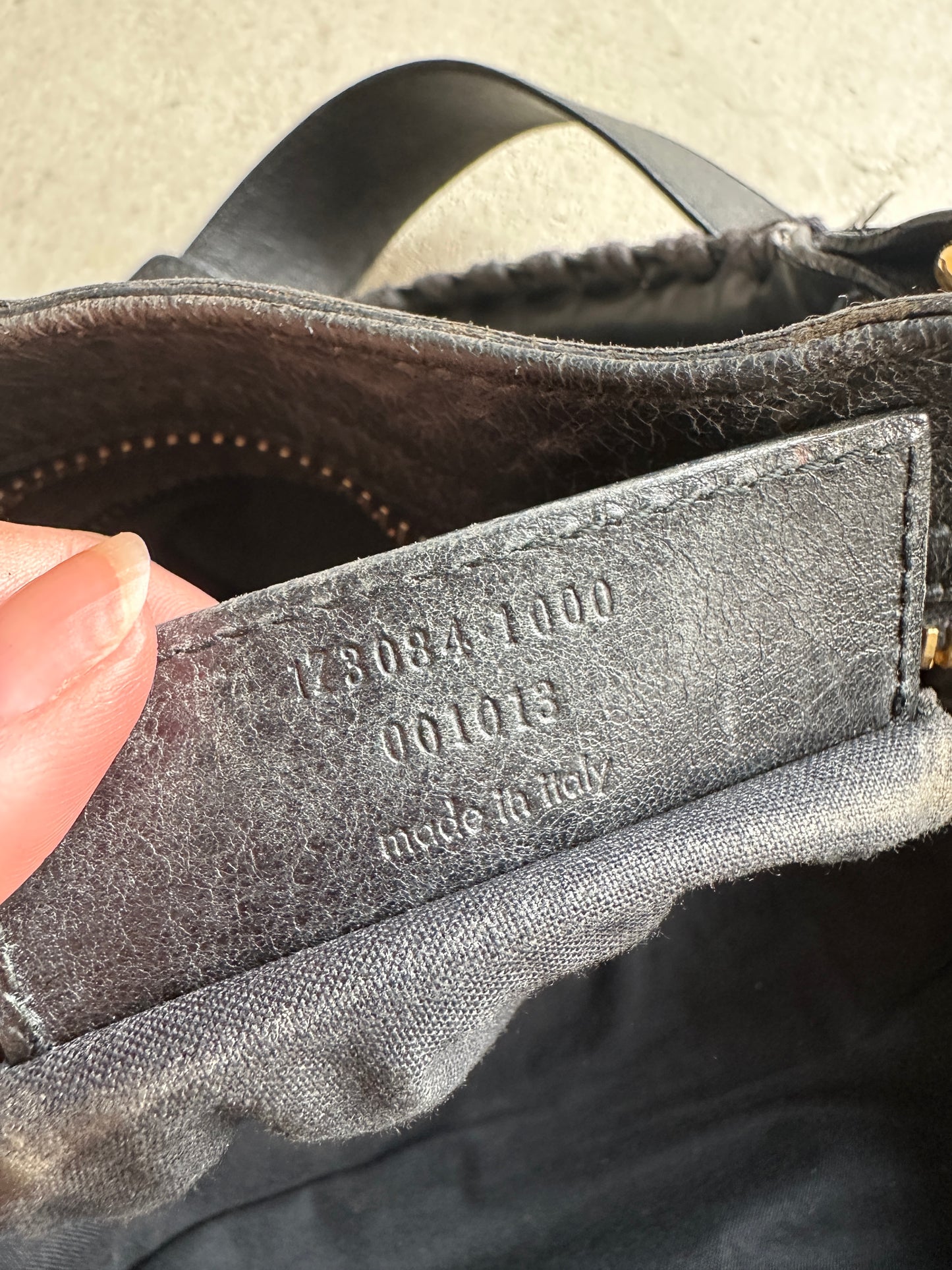 Vintage Black/Gold Balenciaga City Bag