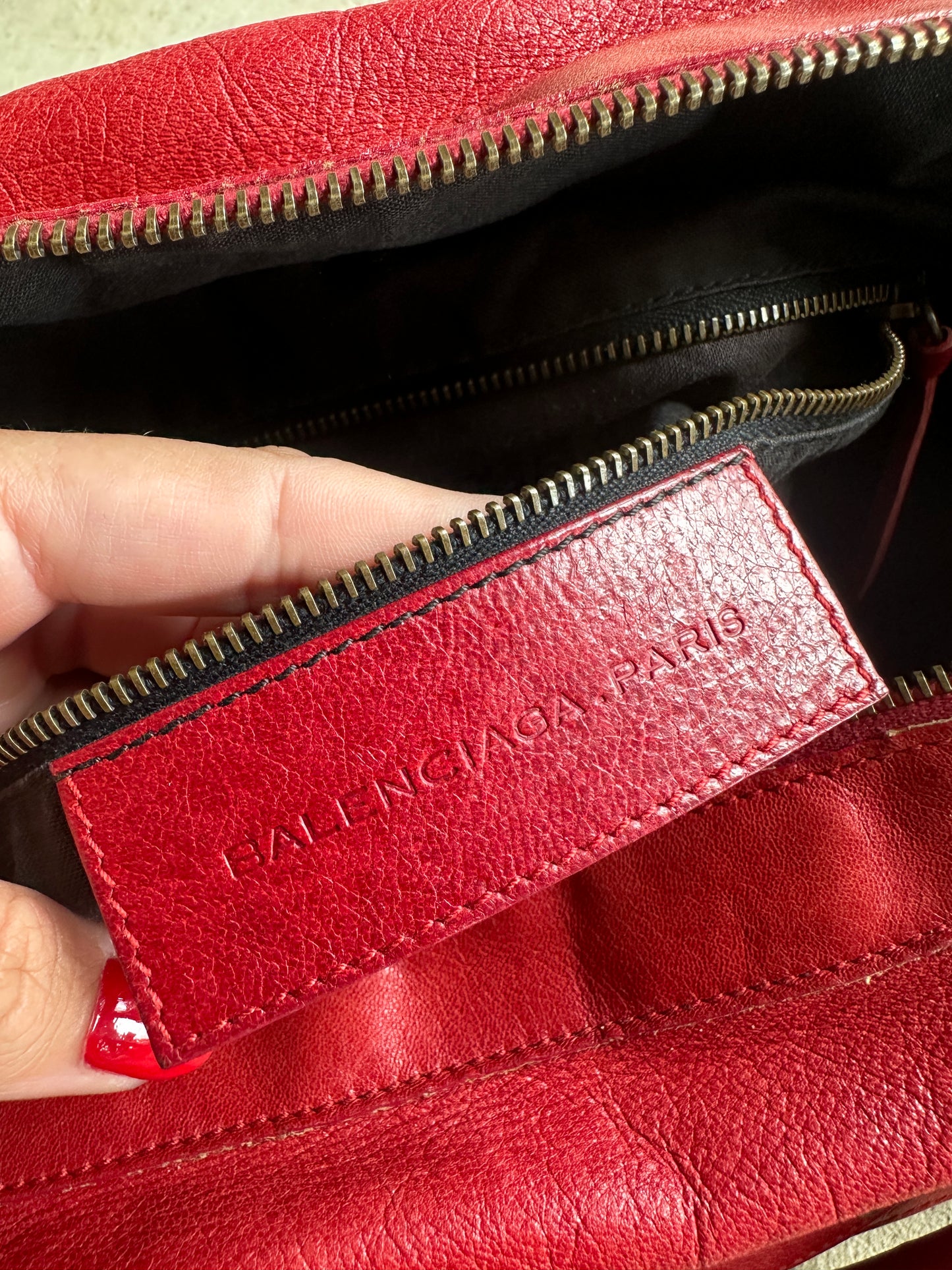 Vintage Balenciaga Red Twiggy Bag