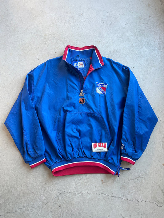 Vintage Starter New York Rangers Light Windbreaker Jacket - XL