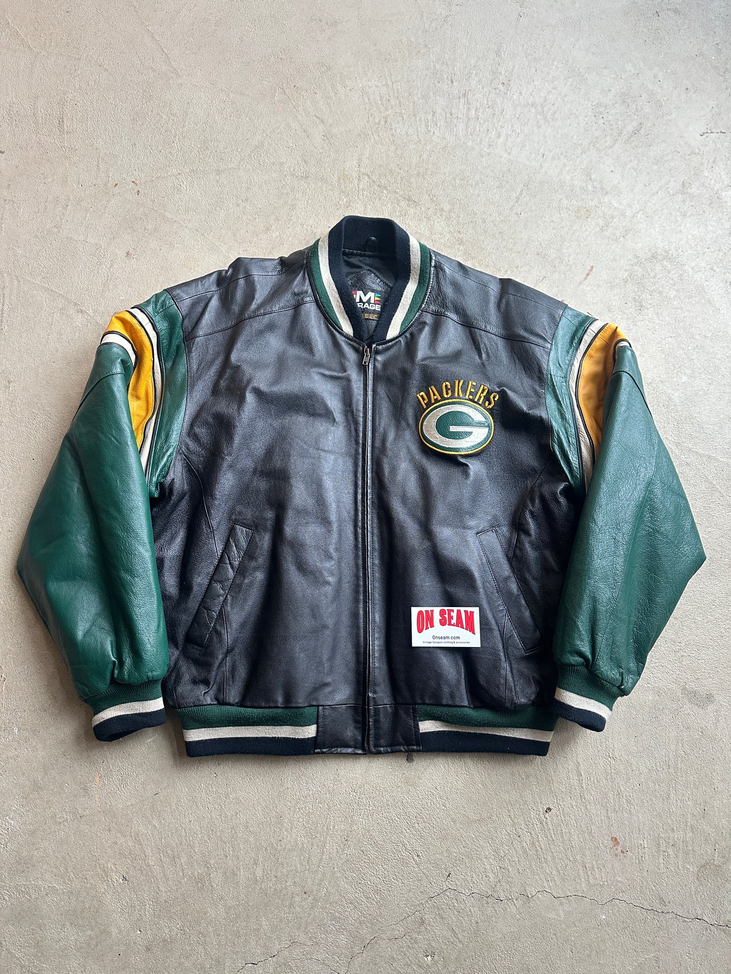 Vintage Mirage Green Bay Packers NFL Jacket