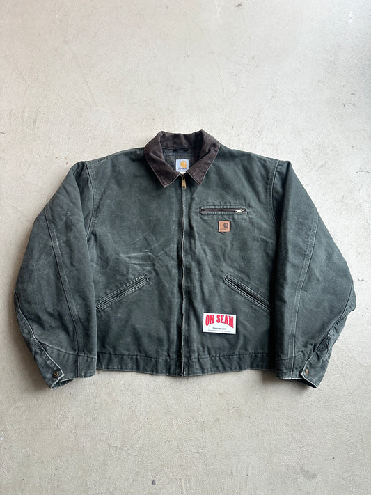 Vintage Green Carhartt Detroit Jacket
