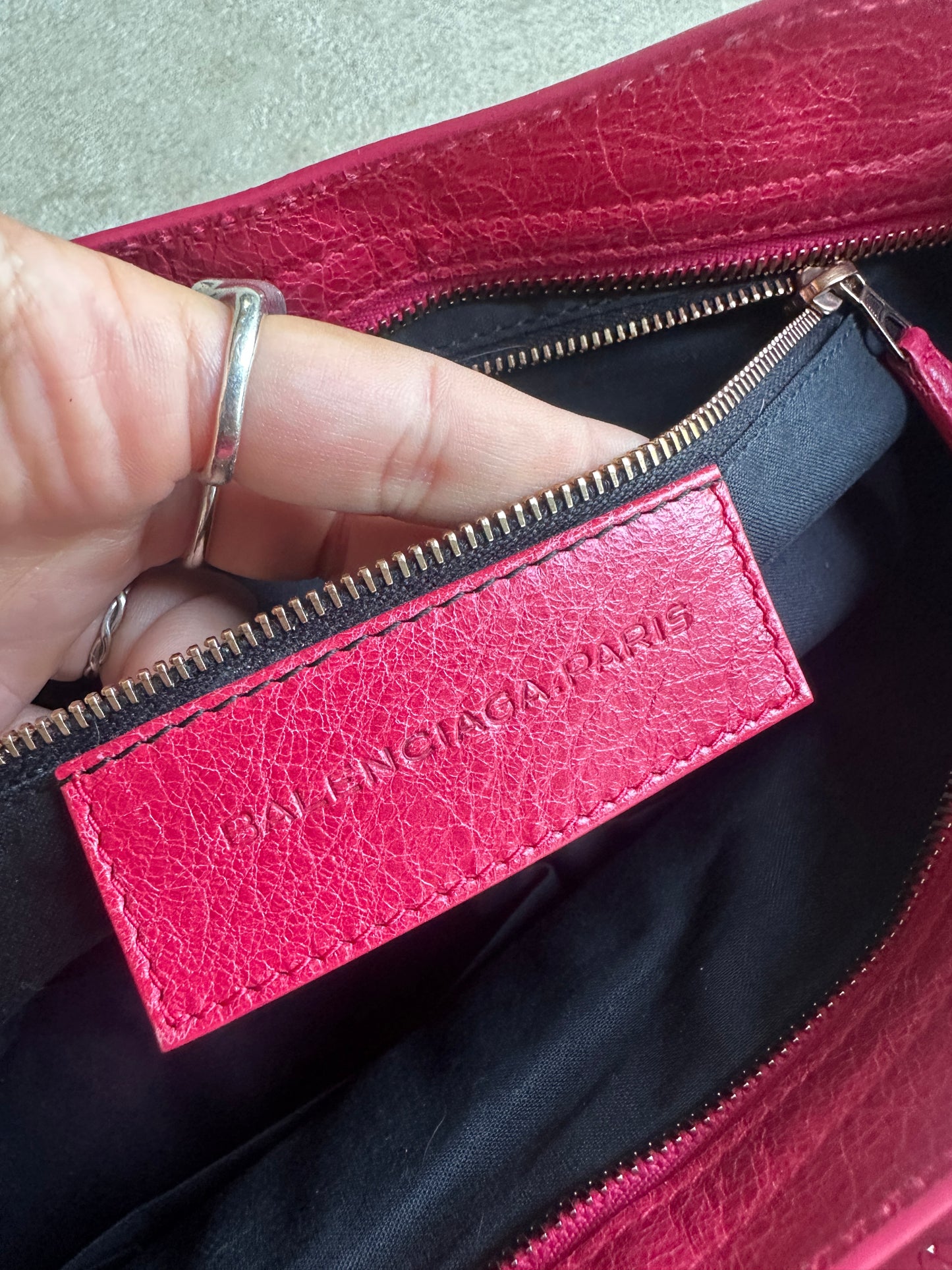 Vintage Watermelon Pink Balenciaga City Bag