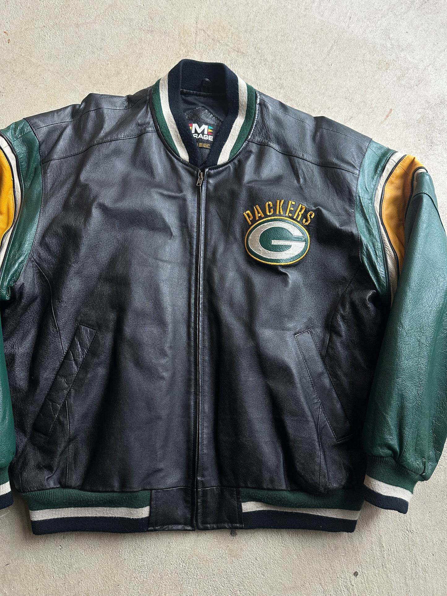 Vintage Mirage Green Bay Packers NFL Jacket
