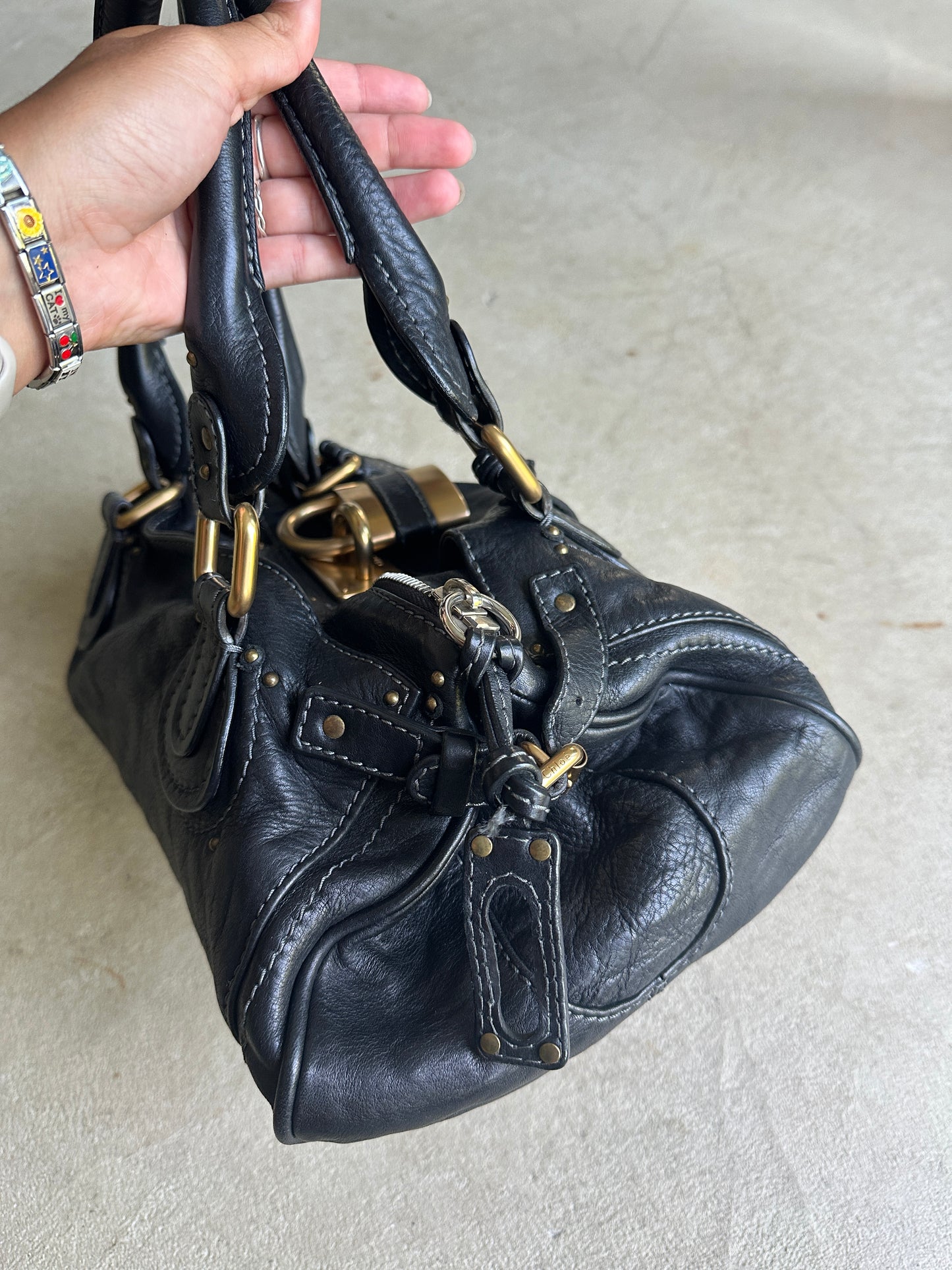Vintage Black Chloé Paddington Shoulder Bag
