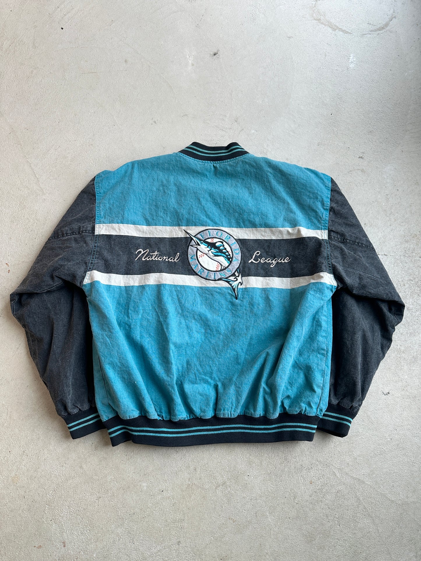 Vintage Marlins MLB Mirage Jacket - L