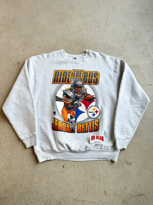 STARTER Ride the Bus Pittsburgh Steelers Crewneck - XL