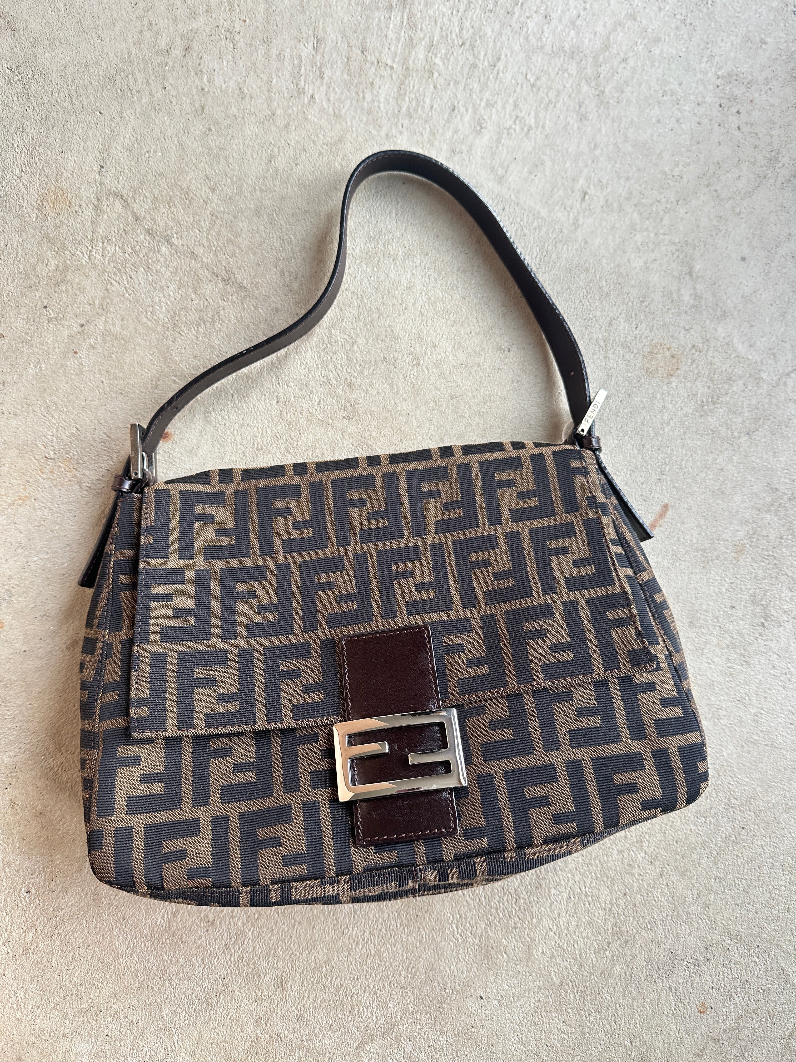 その他 FENDI Vintage Fendi Brown Zucca Mama Baguette – On Seam