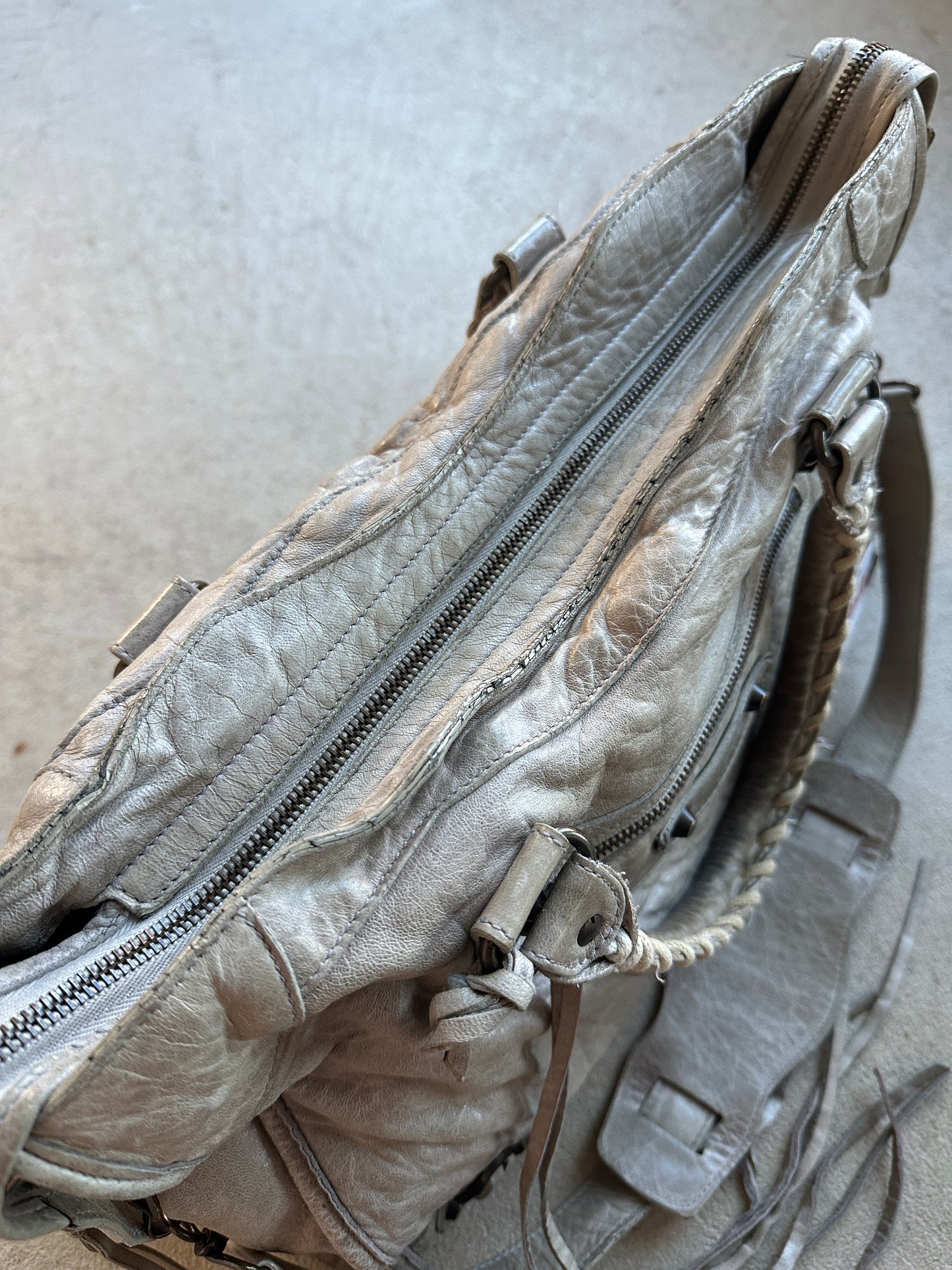 Vintage Grey Balenciaga City Bag