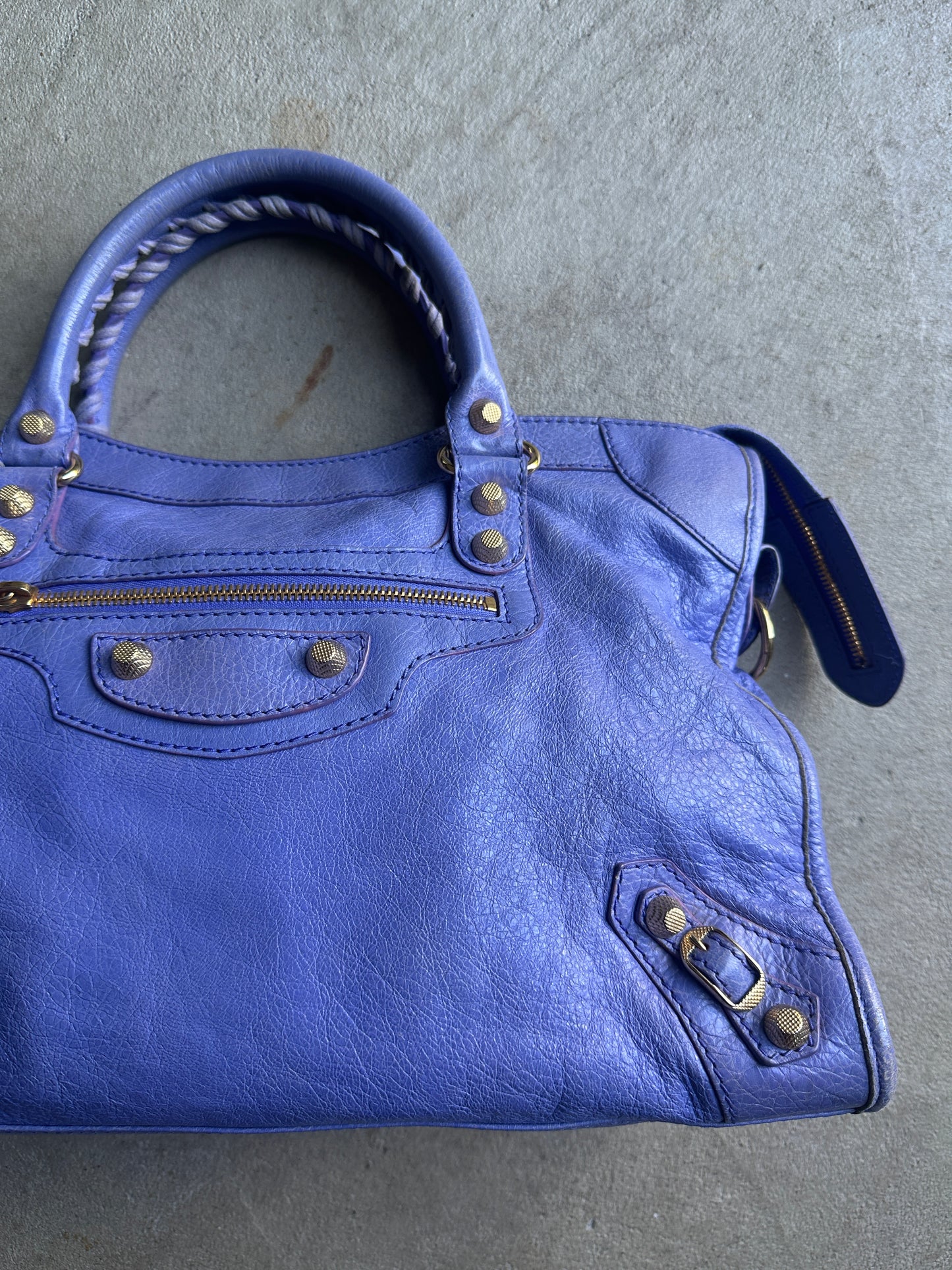 Vintage Light Purple Balenciaga City Bag