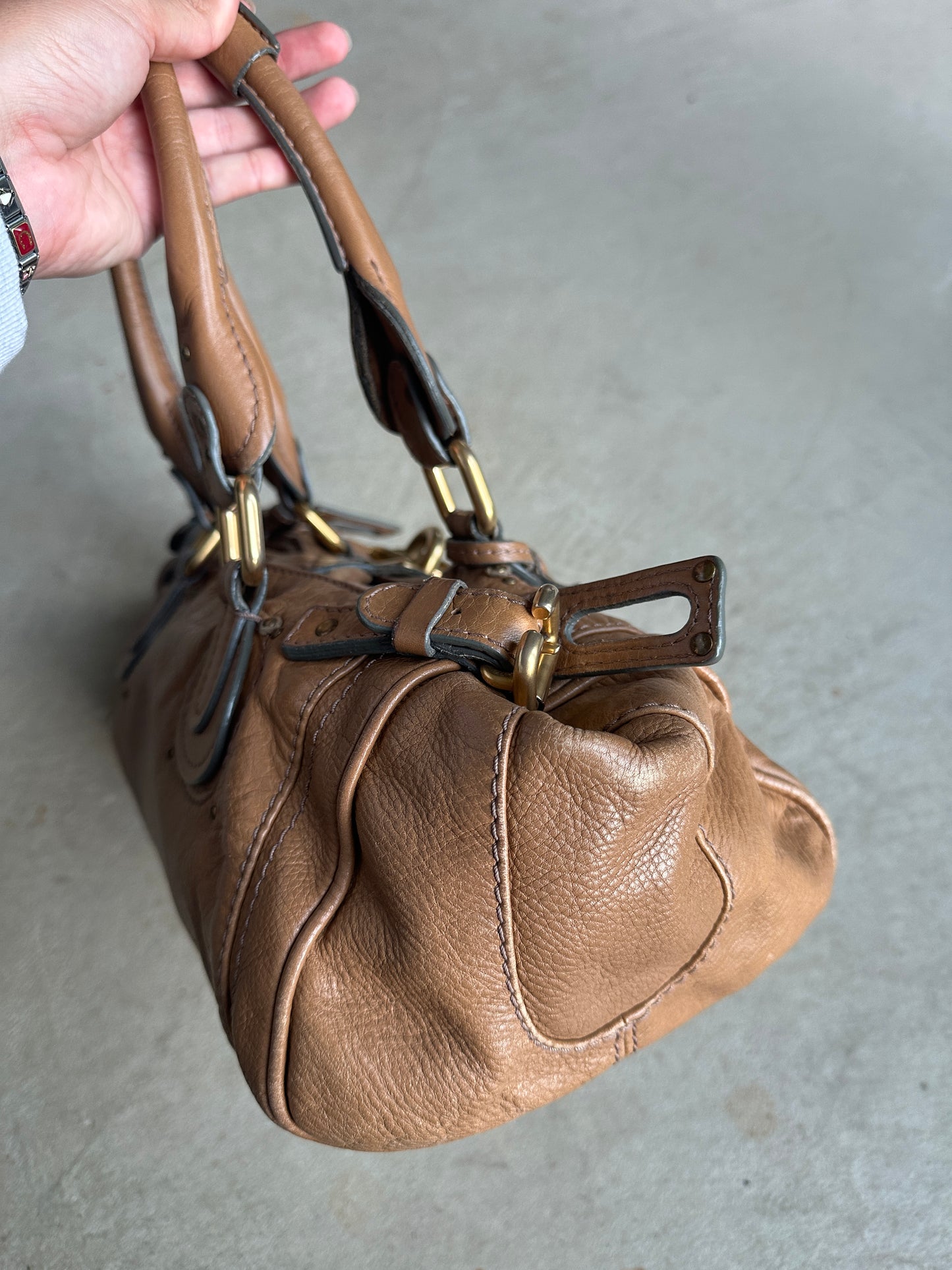 Vintage Tan Chloé Paddington Shoulder Bag