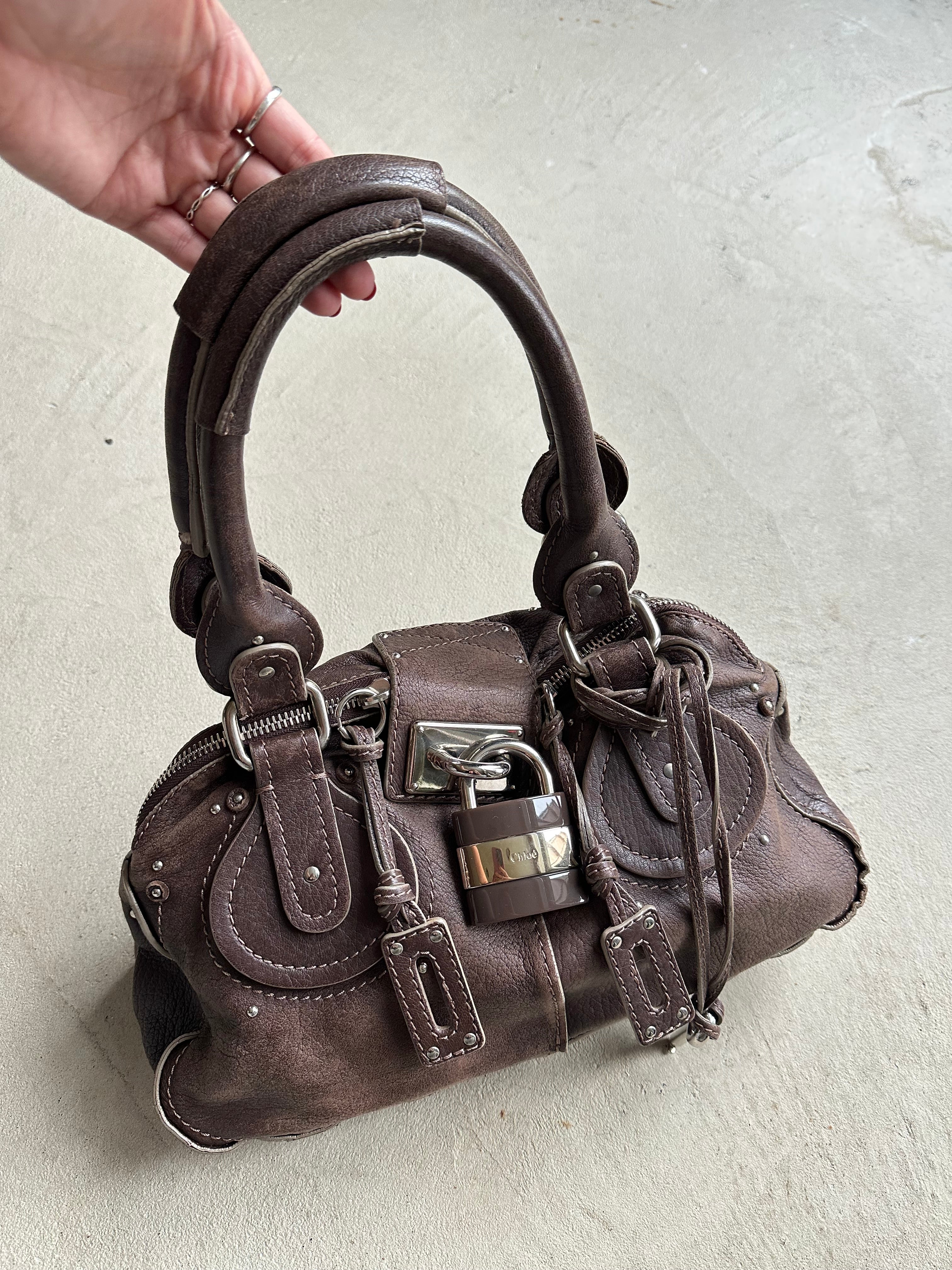 Vintage Brown Chloe Paddington Style Shoulder Bag – On Seam