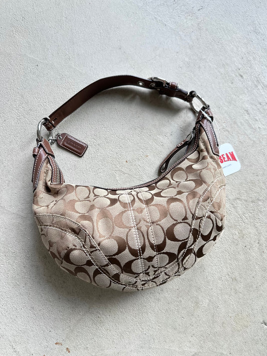 Vintage Y2K Coach Tan Croissant Shoulder Bag