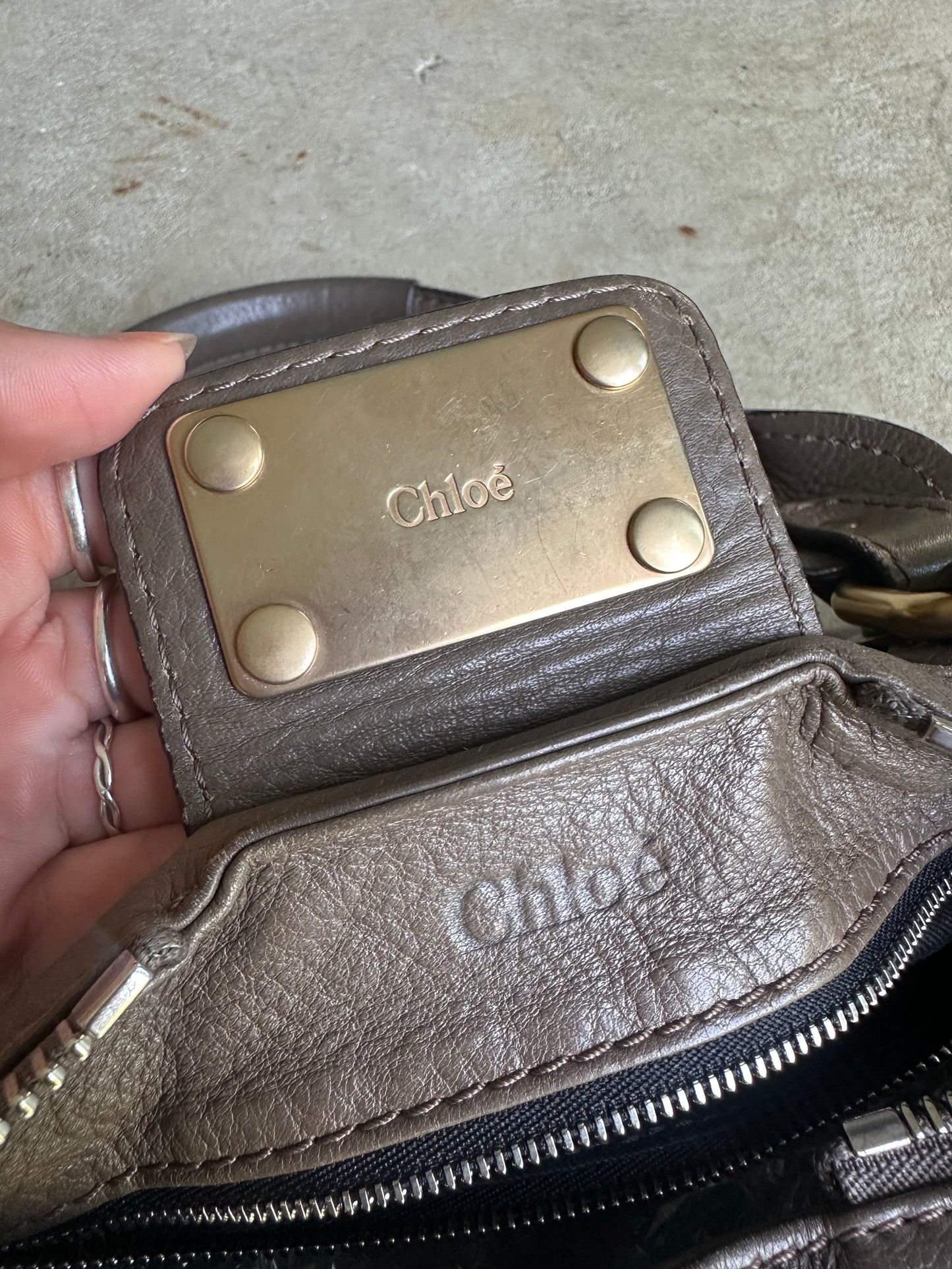 Vintage Brown Chloé Paddington Shoulder Bag