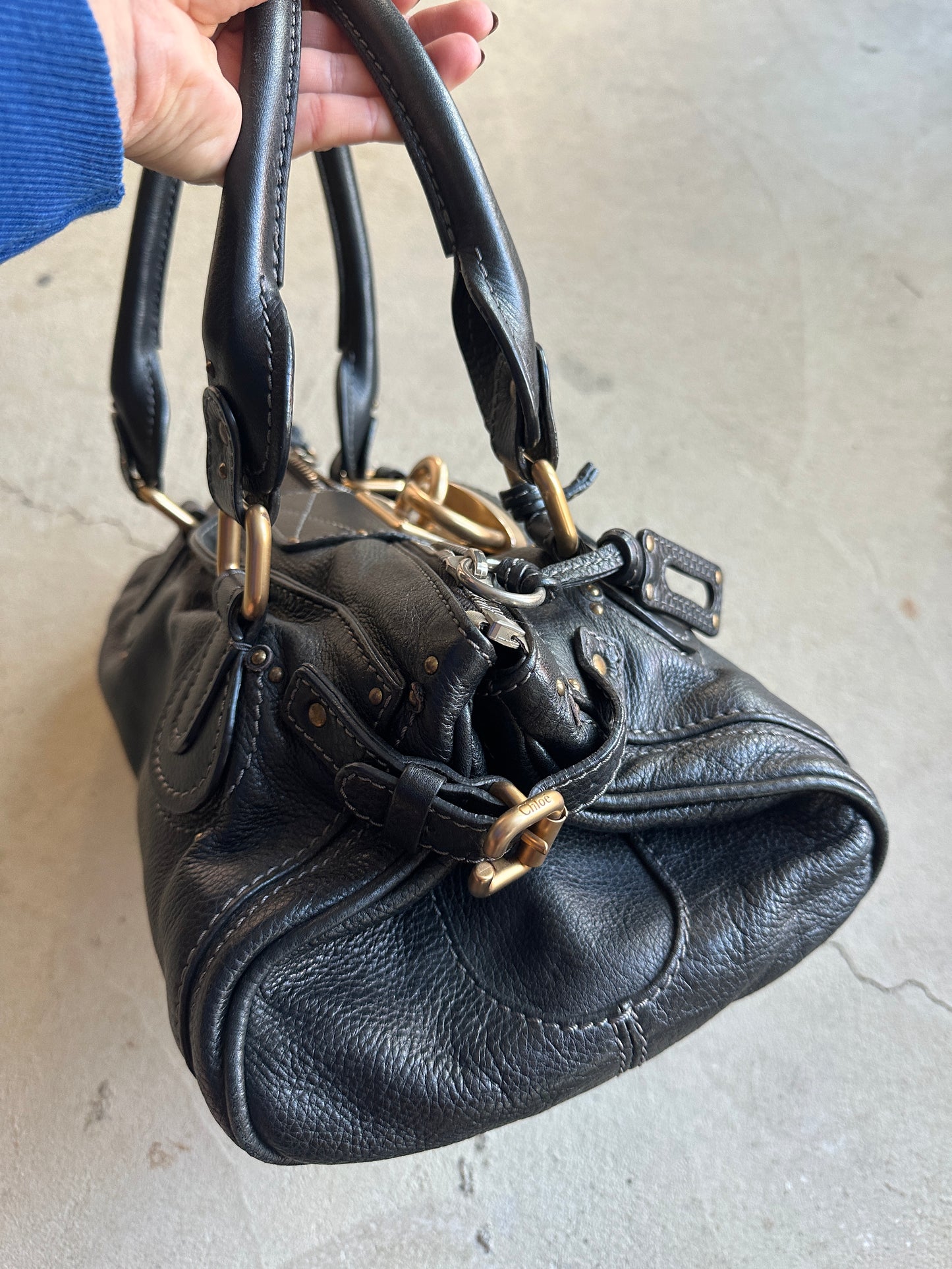 Vintage Black Chloé Paddington Shoulder Bag