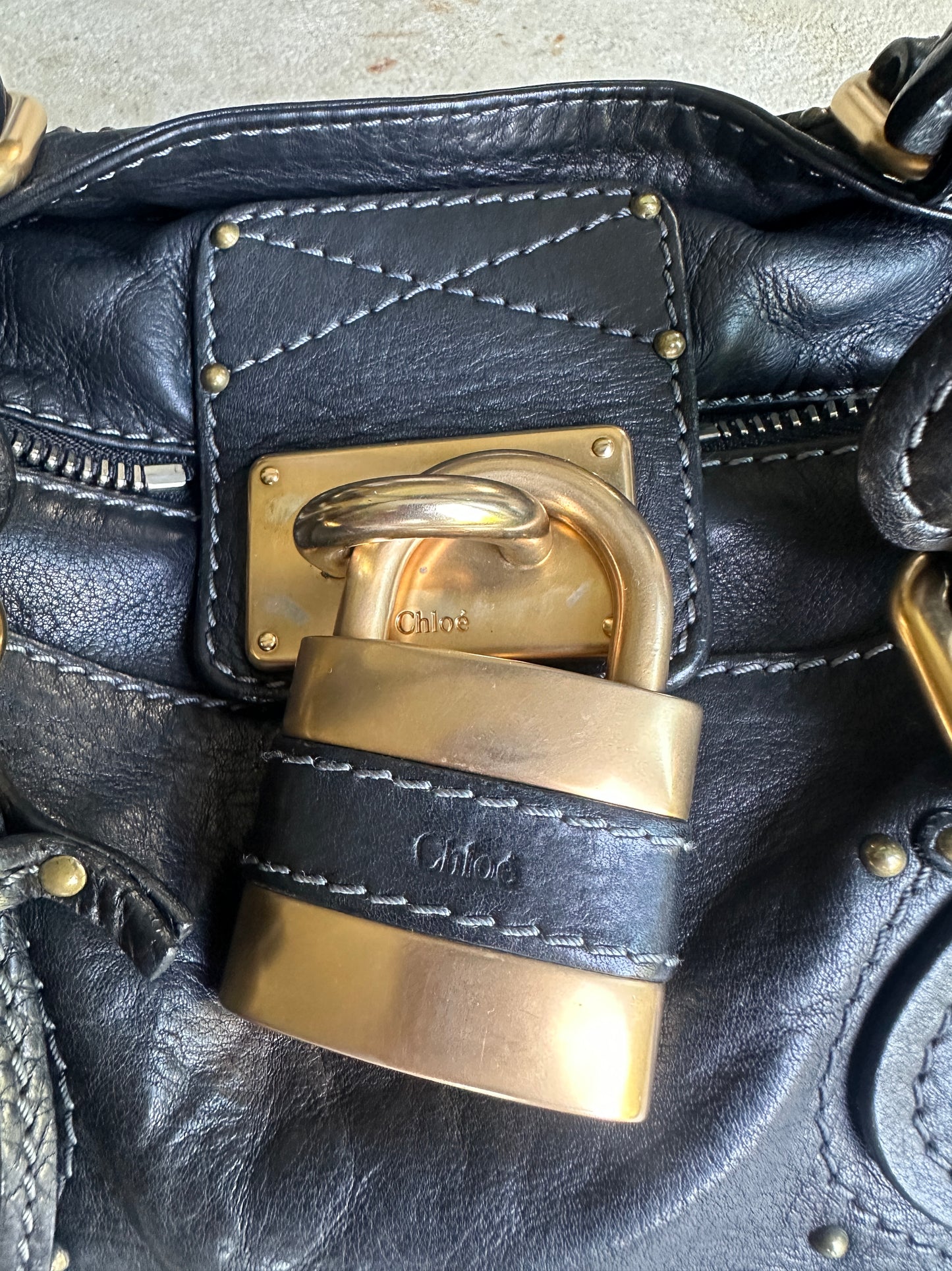 Vintage Black Chloé Paddington Shoulder Bag