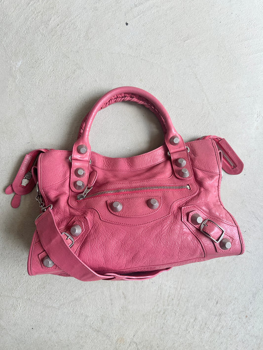 Vintage Pink Balenciaga City Bag