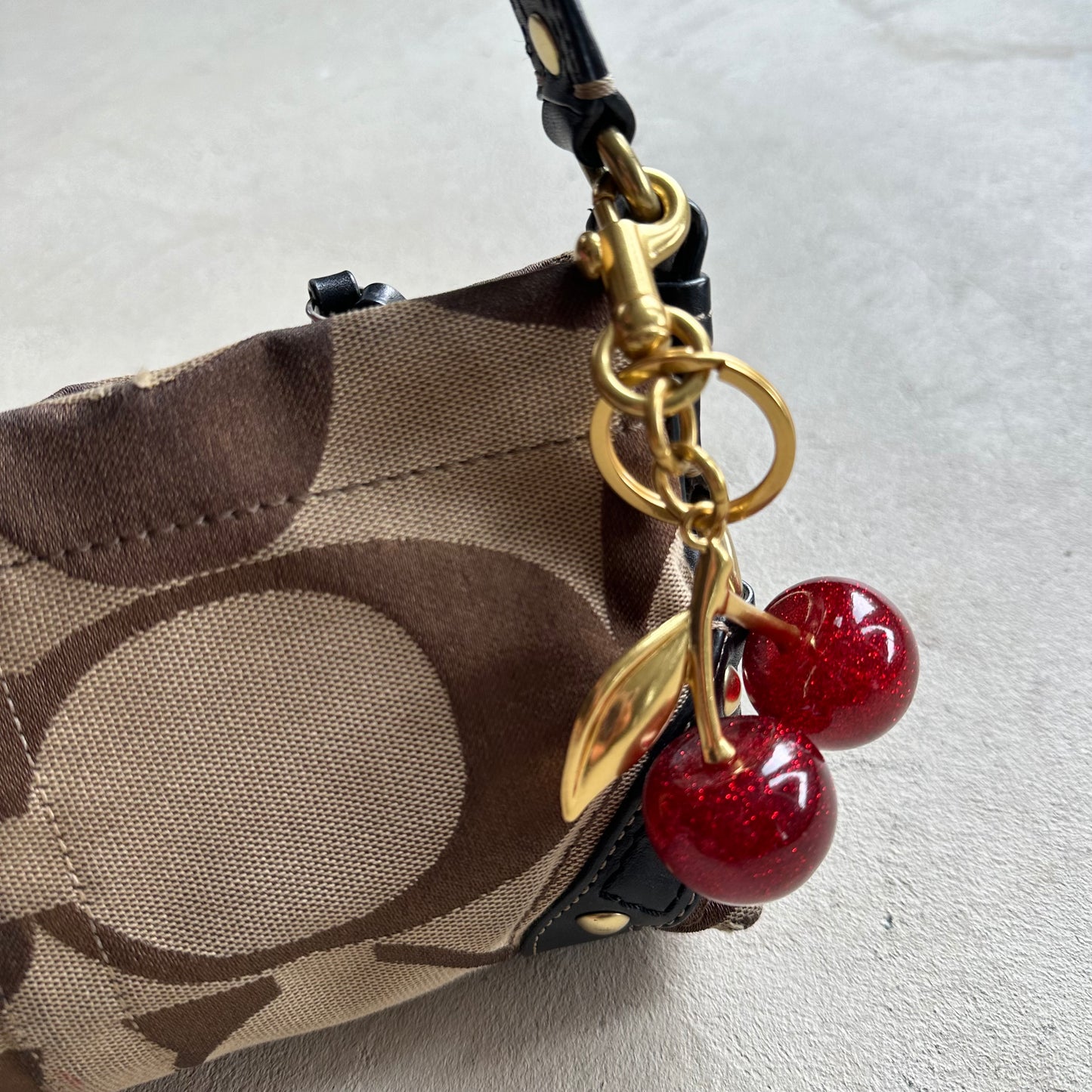 Red/Gold Cherry Charm