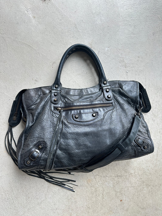 Vintage Black Balenciaga City Bag