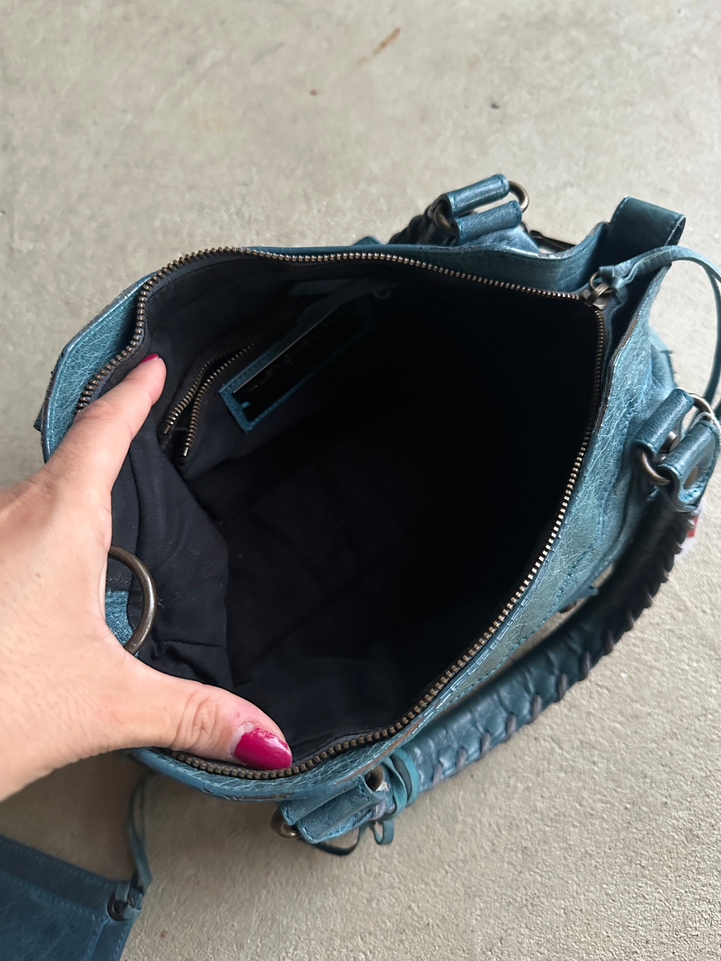 Vintage Balenciaga Blue First (Small City) Bag