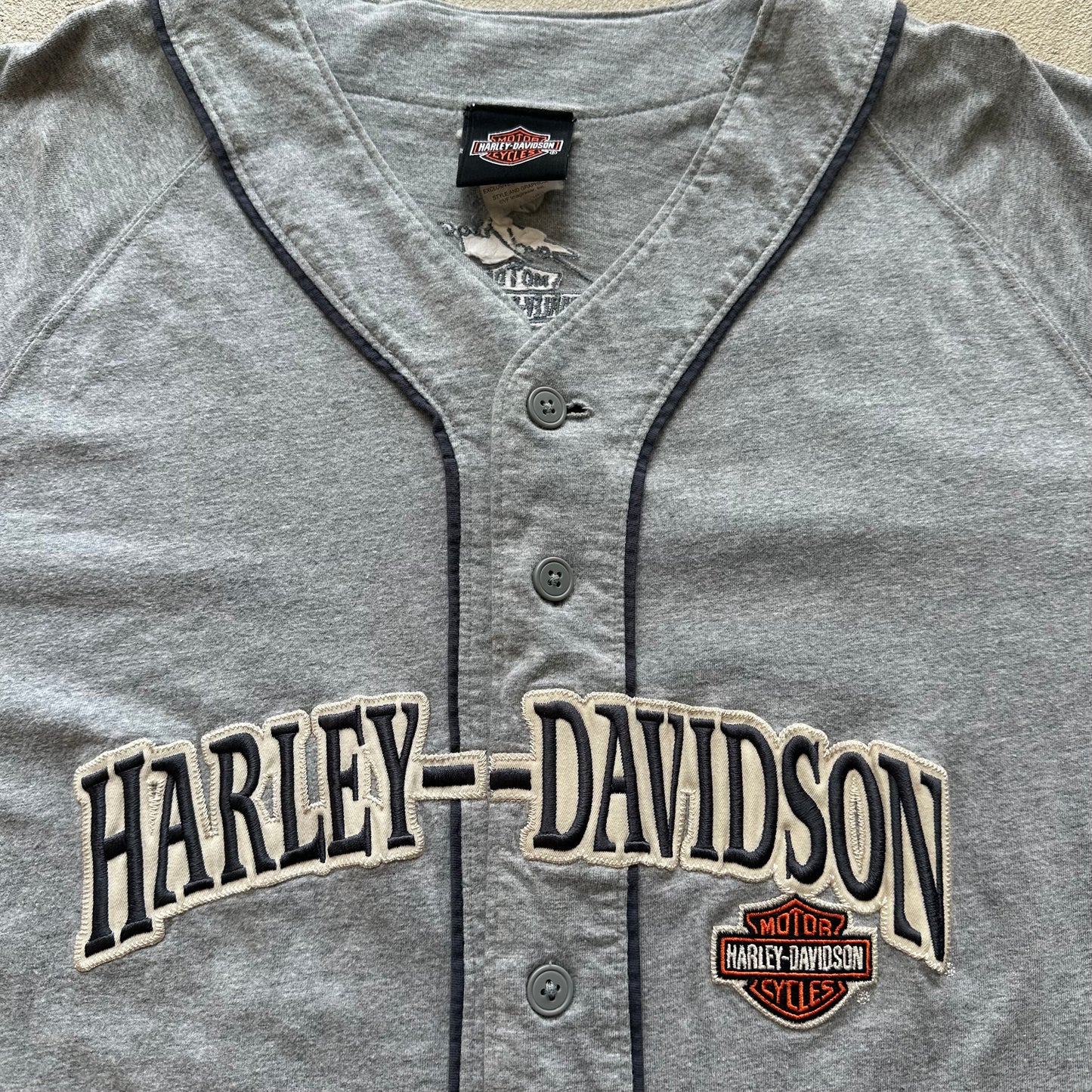 Harley jersey button up