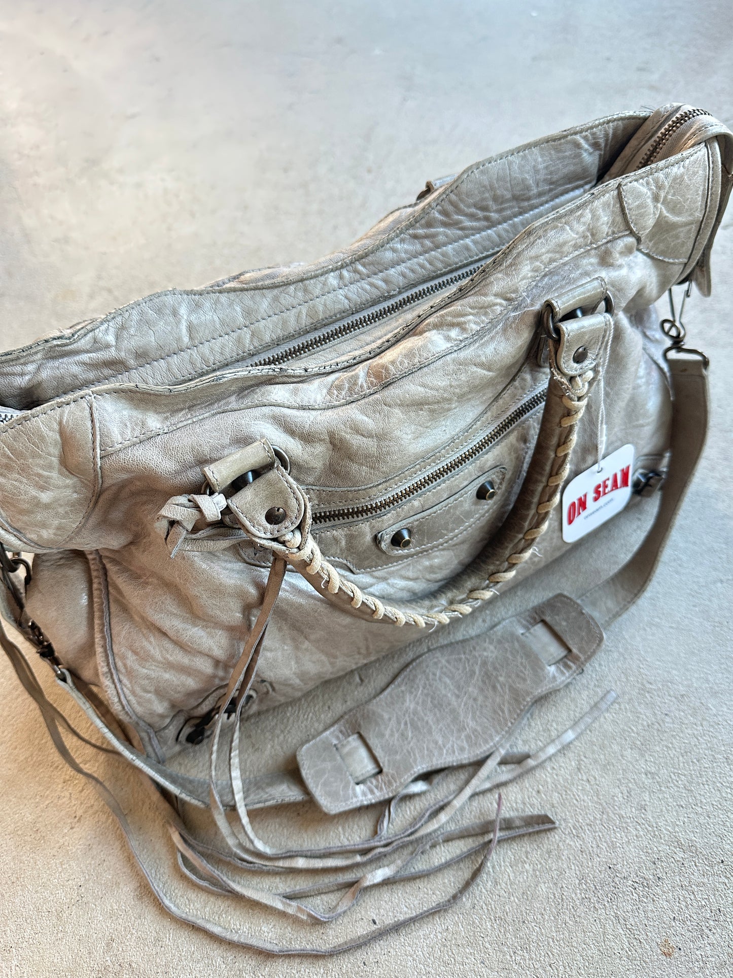 Vintage Grey Balenciaga City Bag