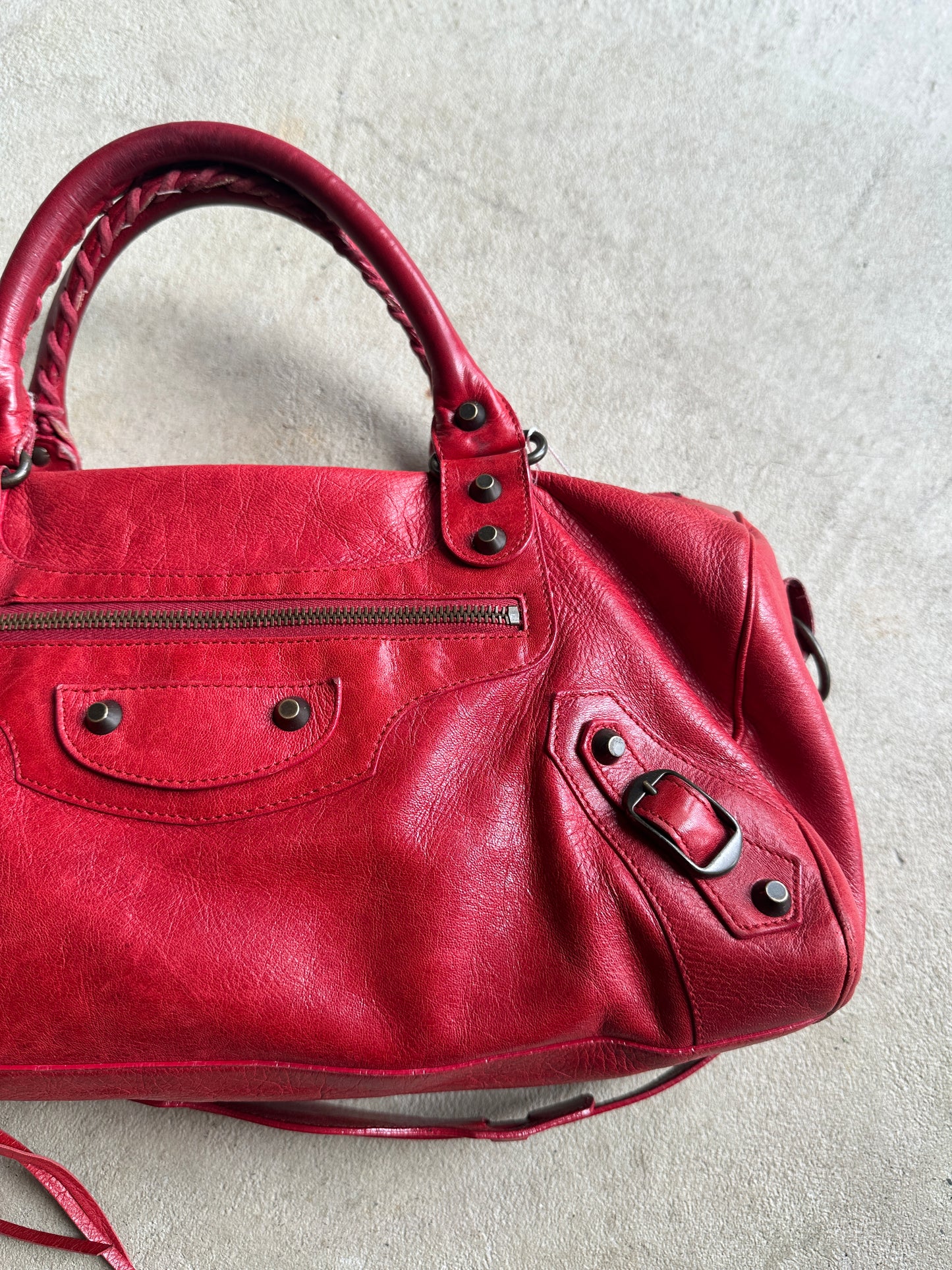 Vintage Balenciaga Red Twiggy Bag