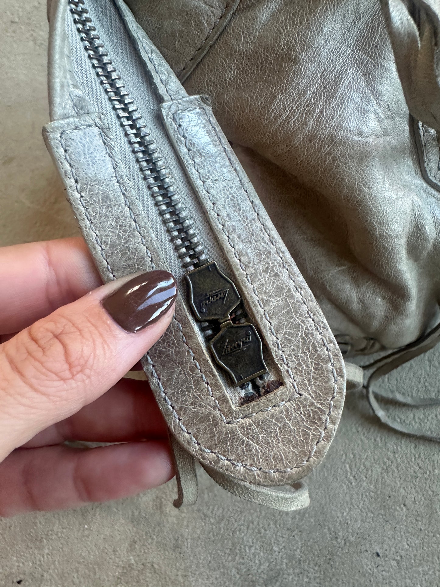 Vintage Grey Balenciaga City Bag