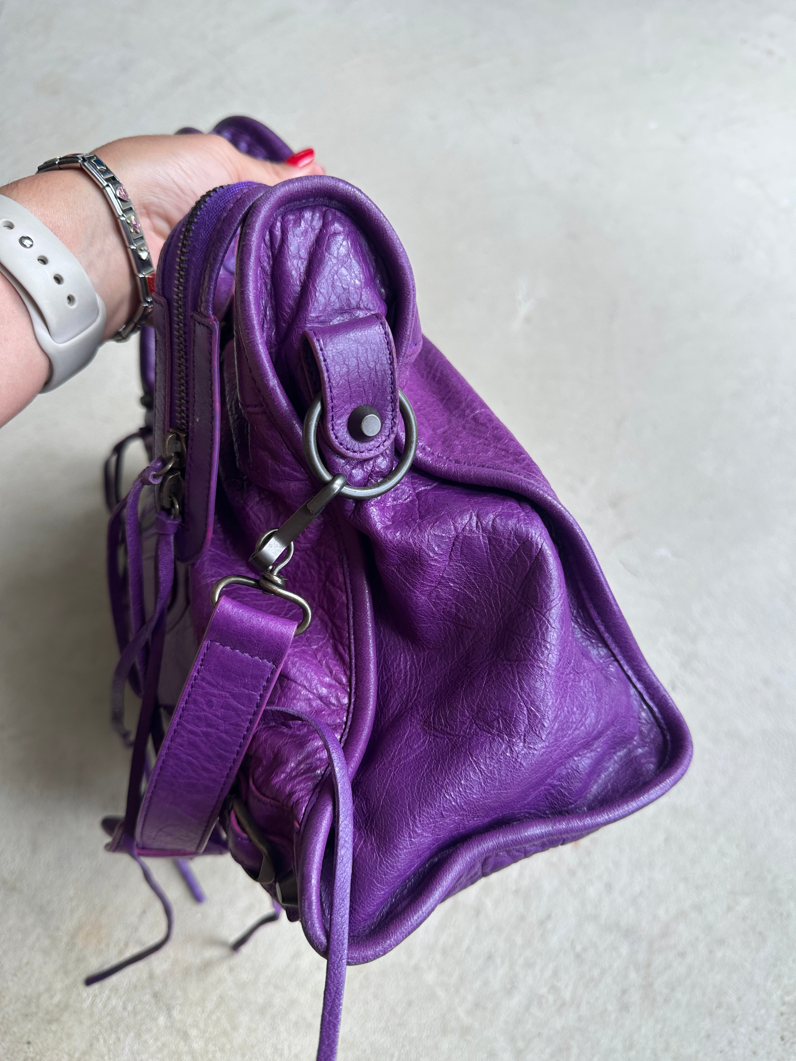 良品　BALENCIAGA The City Bag 115748 Purple s-l400.jpg