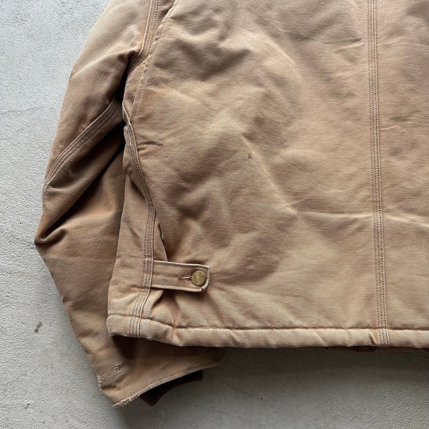 Vintage Carhartt Tan Detroit Style Jacket - L