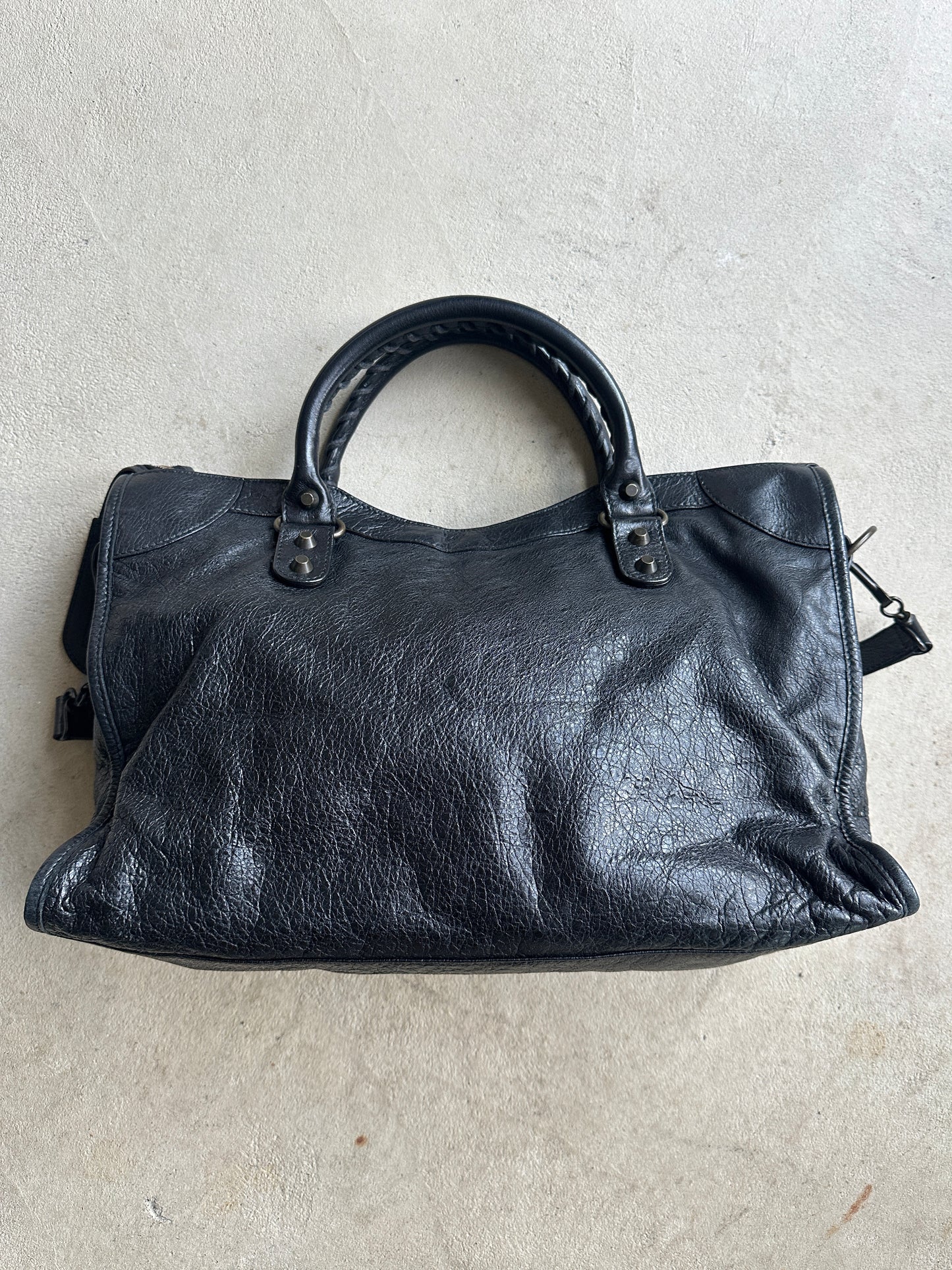 Vintage Black Balenciaga City Bag