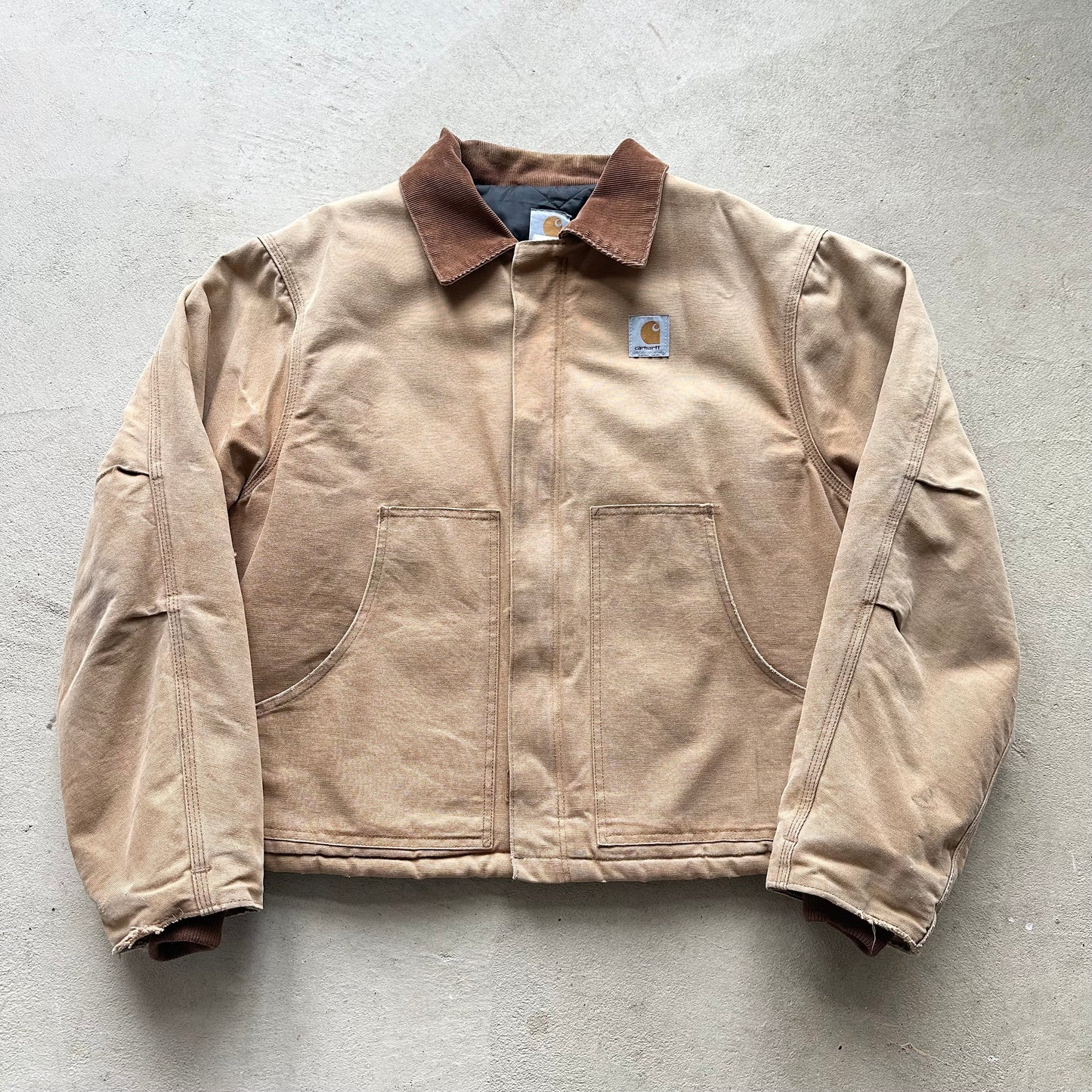 Vintage Carhartt Tan Detroit Style Jacket - L