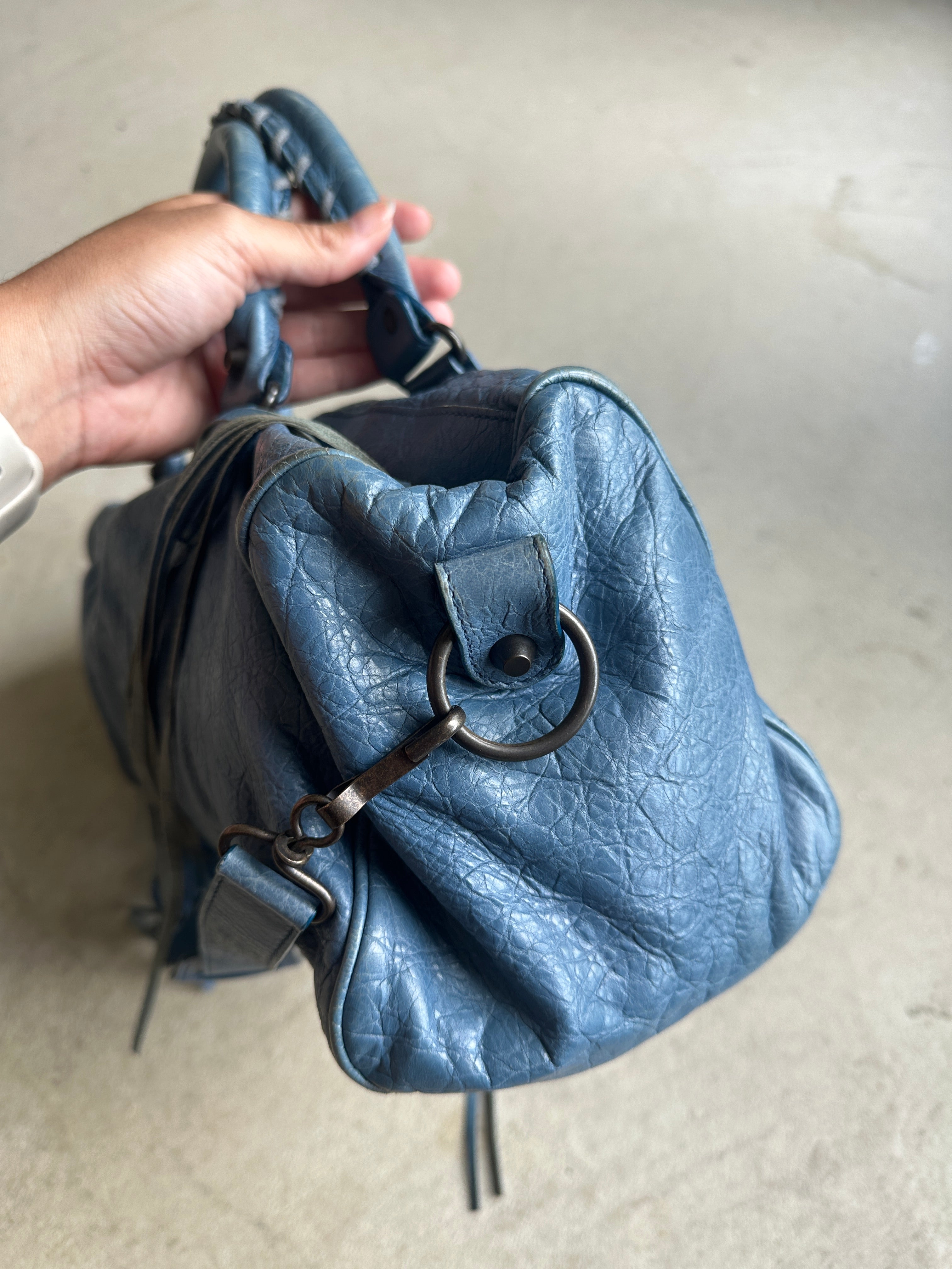 バッグ BALENCIAGA twiggy shoulder bag Lot - Balenciaga Light Pink Distressed Leather Twiggy