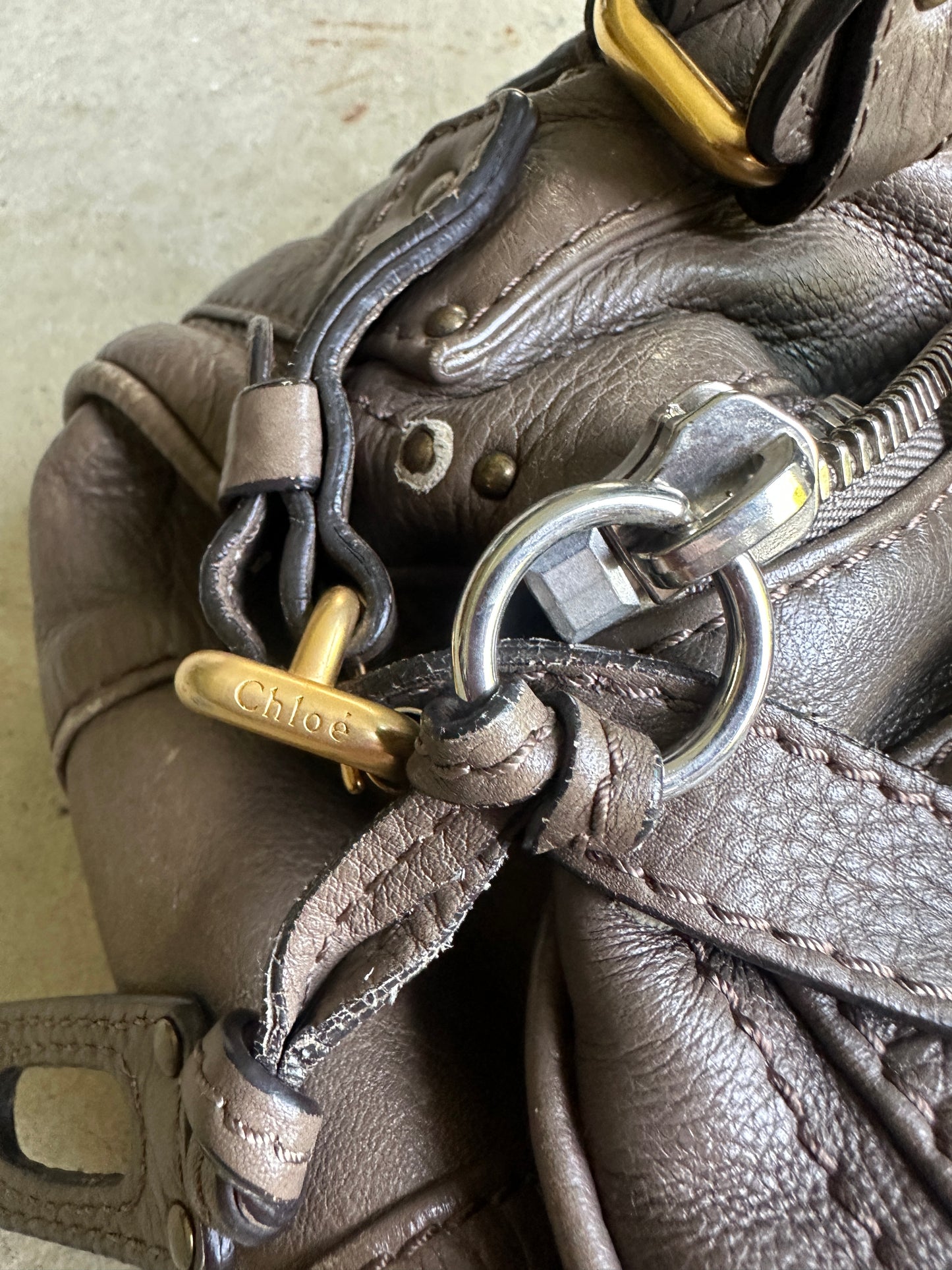 Vintage Brown Chloé Paddington Shoulder Bag