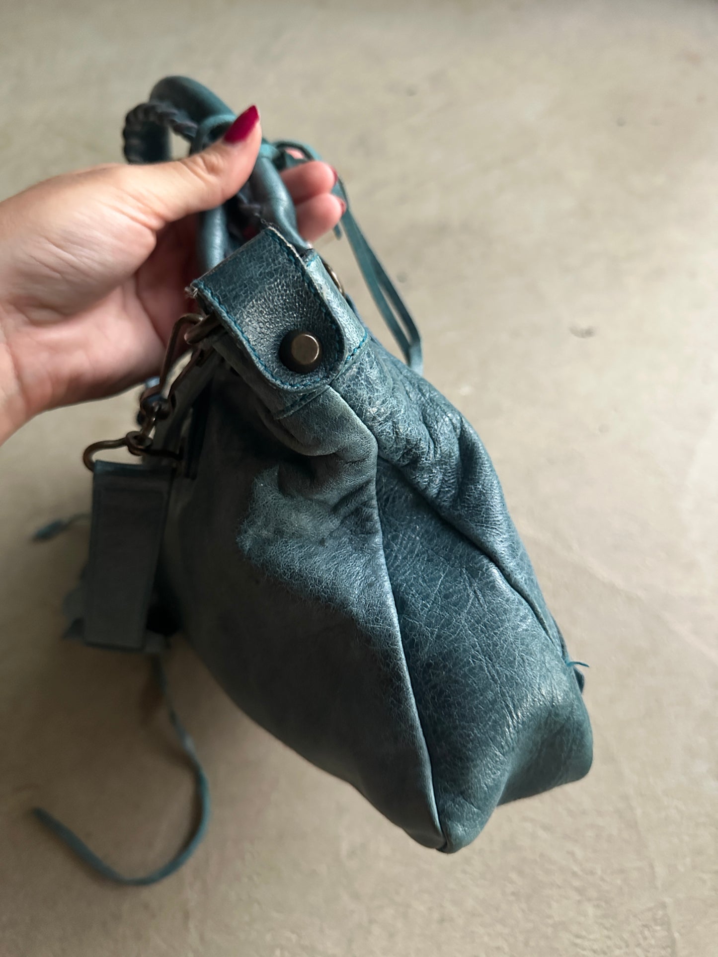 Vintage Balenciaga Blue First (Small City) Bag