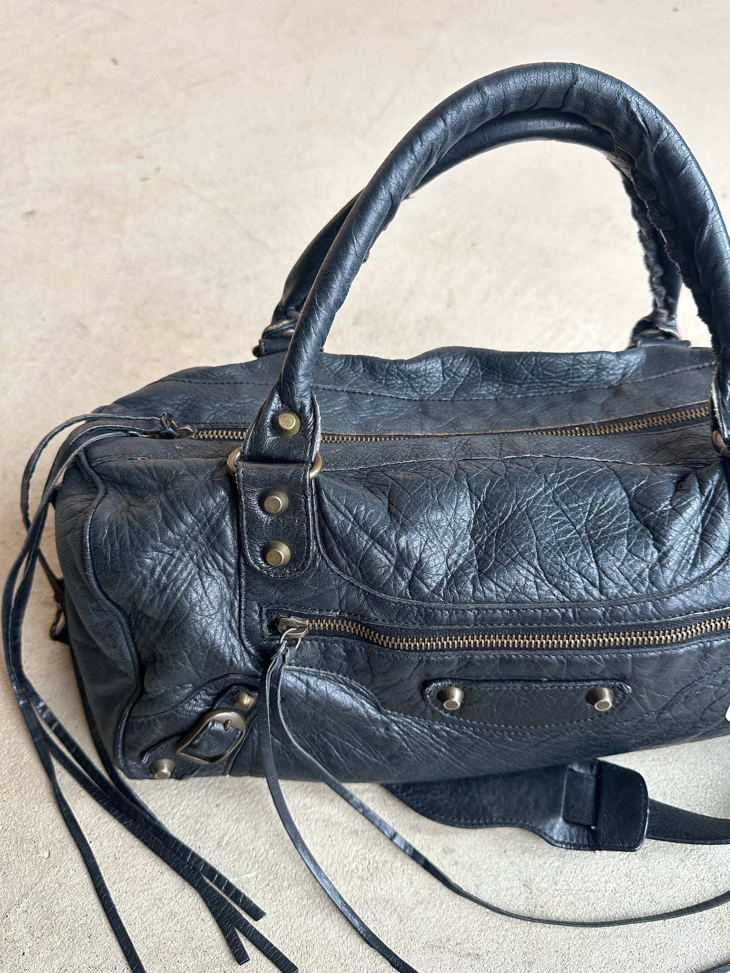 Vintage Balenciaga Black Twiggy Bag