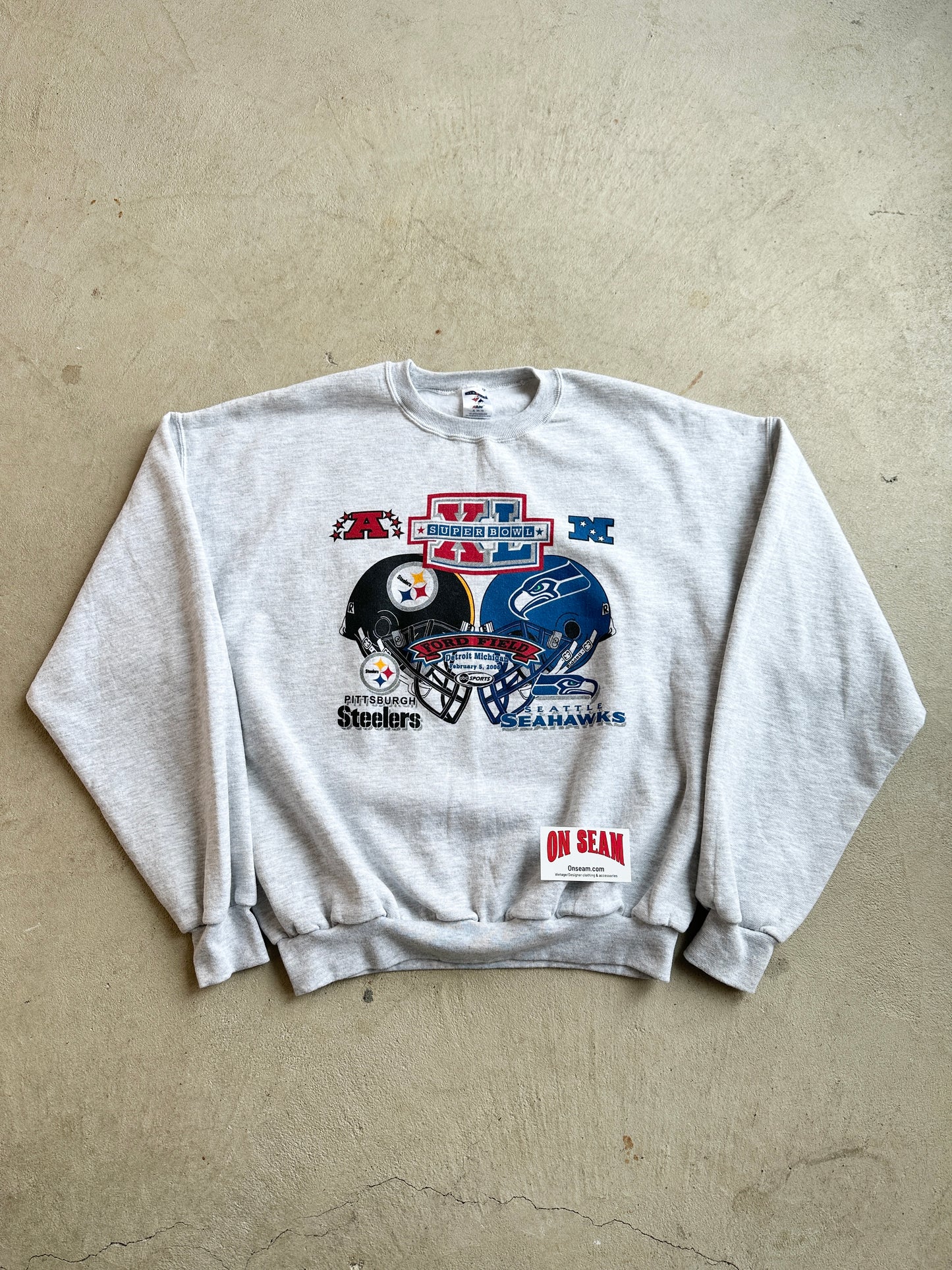 Steelers and Seahawk's Superbowl Crewneck - XL