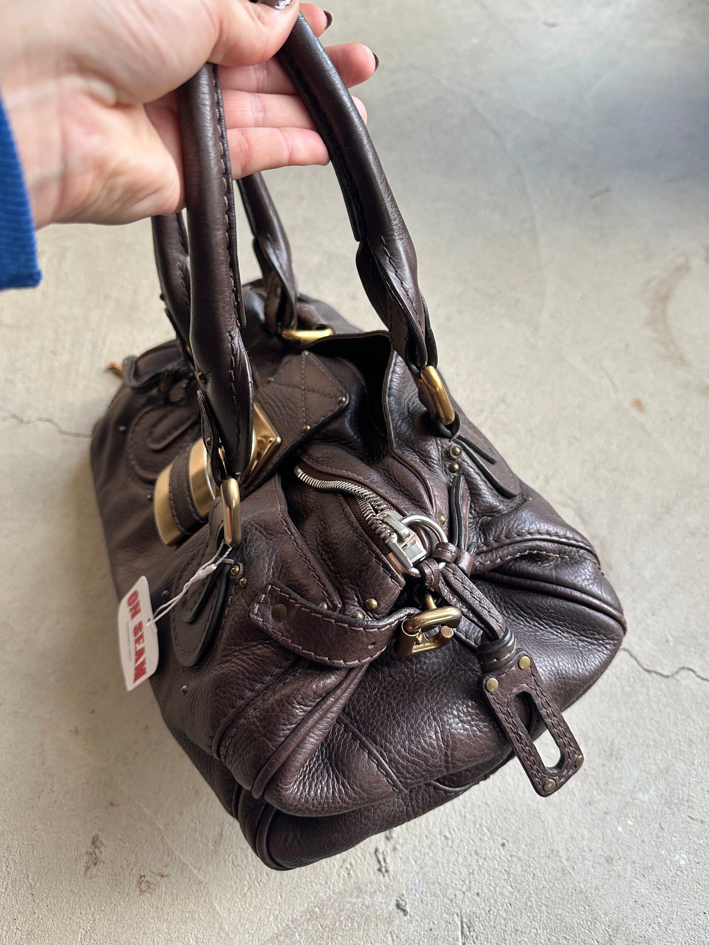 Vintage Dark Brown Chloé Paddington Shoulder Bag